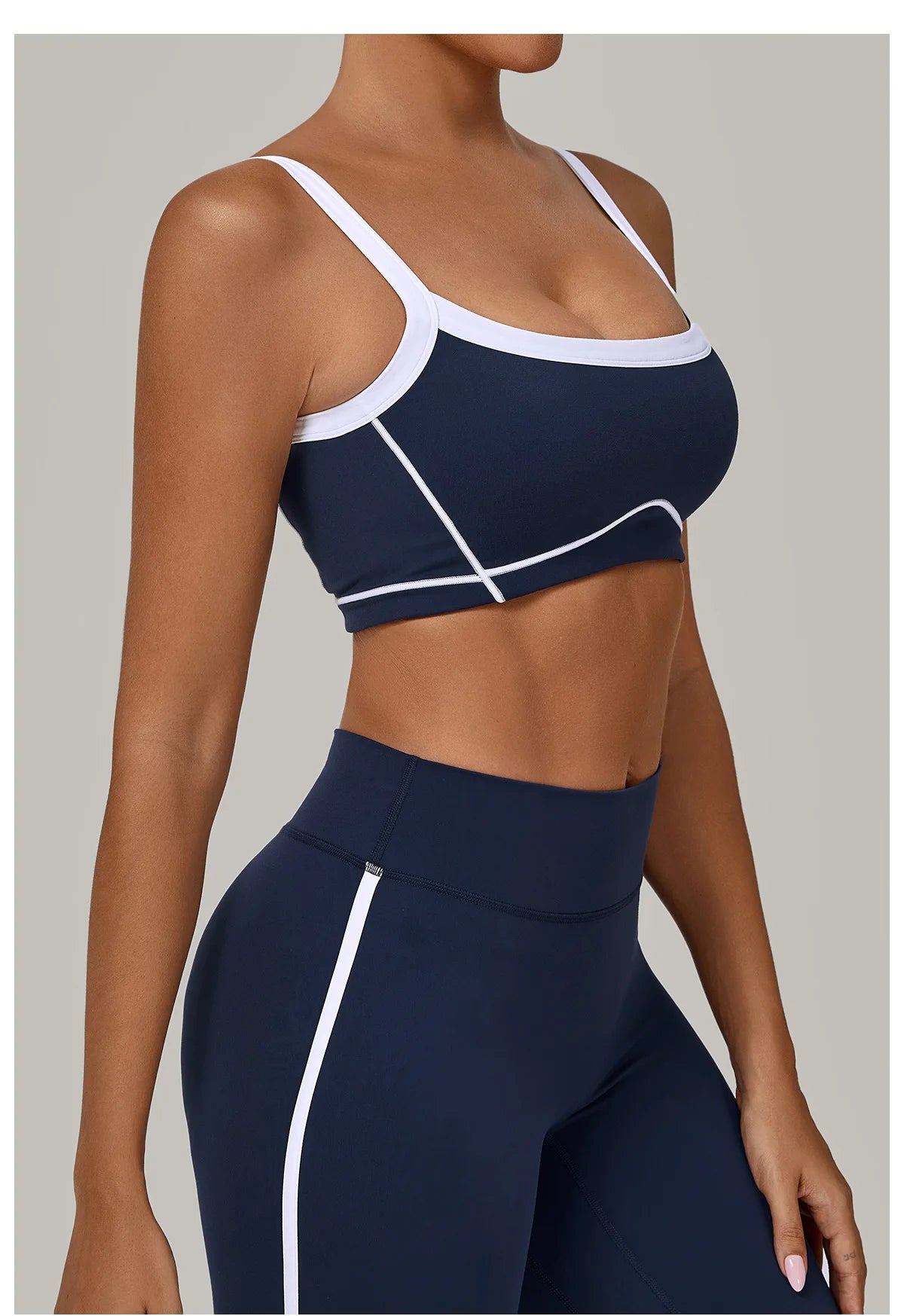 Patchwork Sports Bra Anti-Sweat Fitness Top Women Yoga Bra Shockproof Crop Top Push Up Sport Bra High Strength Gym Workout Top