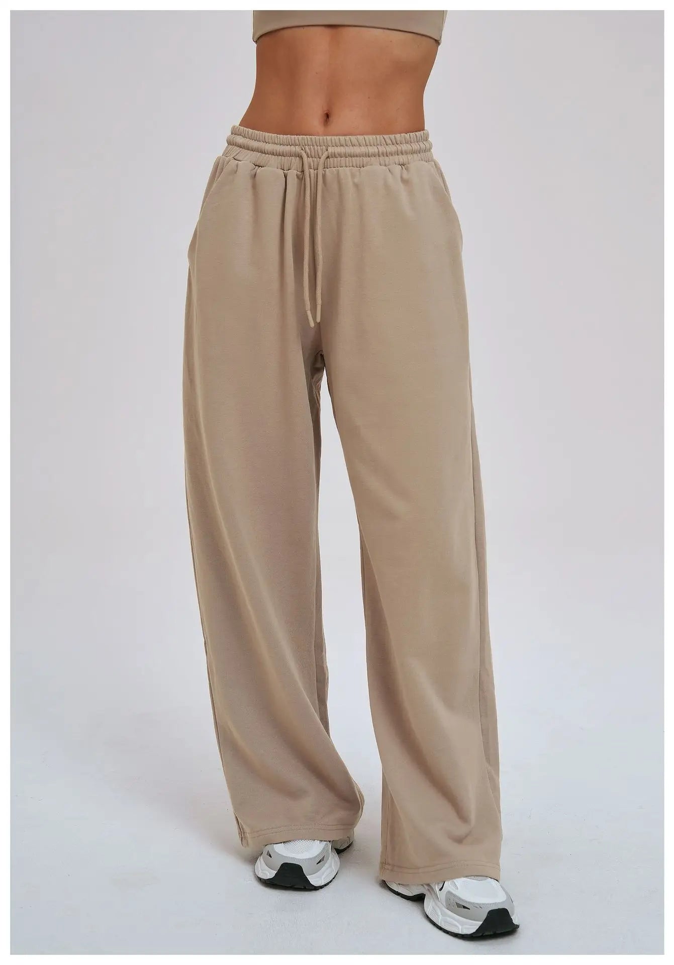 Yoga Pants Women's Gym Workout Pants Loose Wide Leg Casual Straight Leg Pants Outdoor Cycling And Running Sports Pants