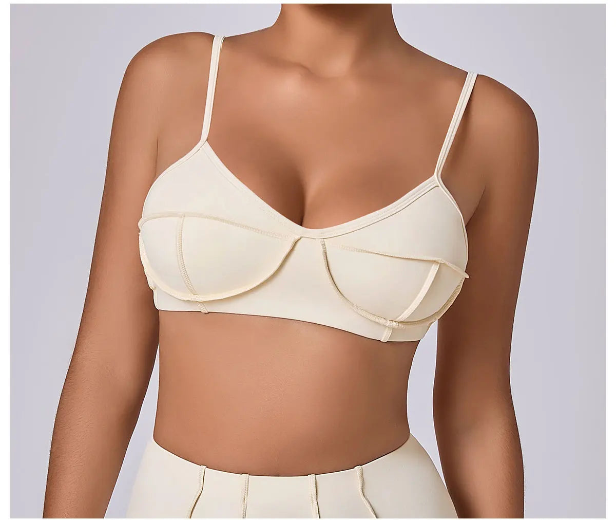Sports Bra Anti-Sweat Fitness Top Women Yoga Bra Shockproof Crop Top Push Up High Strength Sport Bra Breathable Gym Workout Top