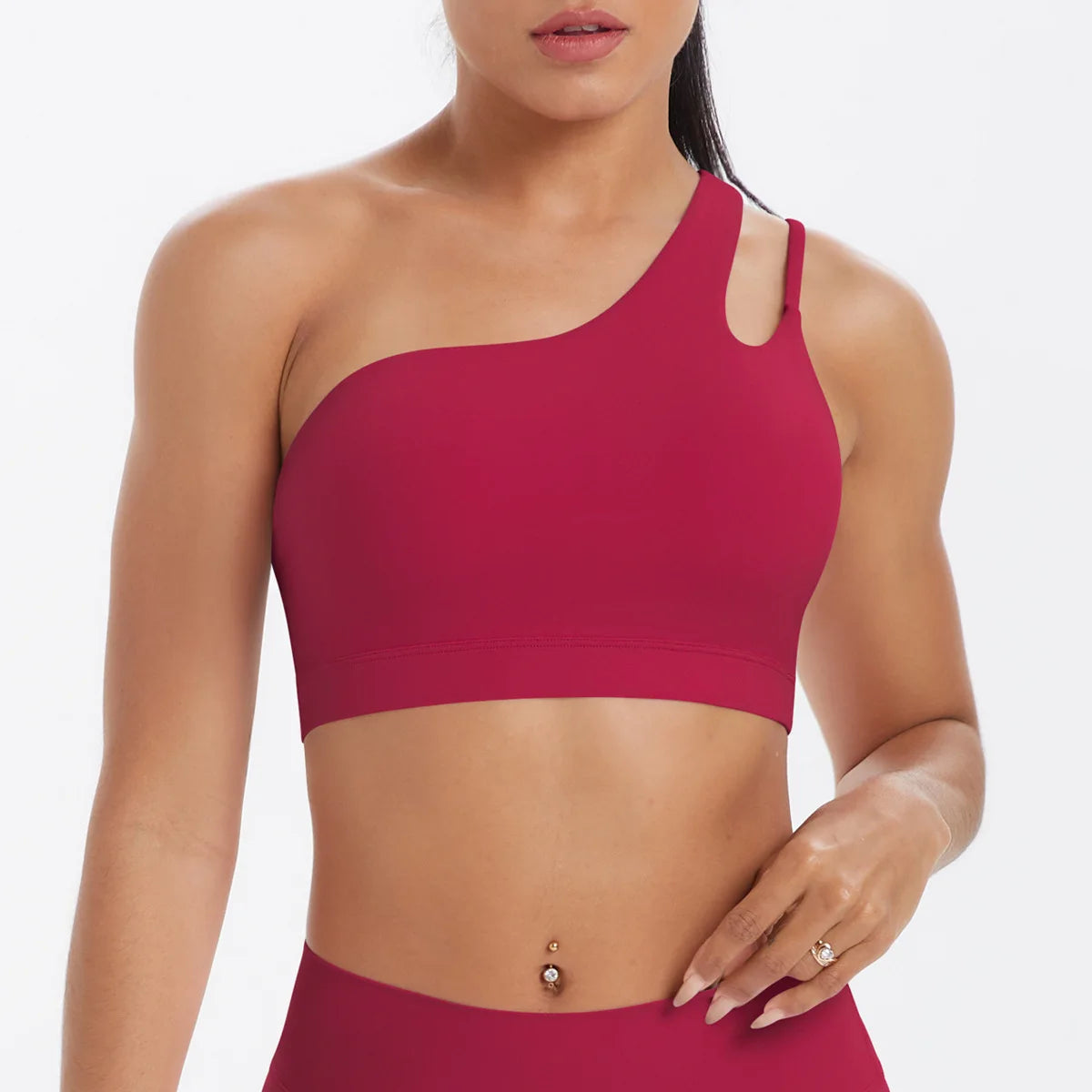 Sports Bra Women Push Up Fitness Bras One Shoulder Underwear Shockproof Yoga Bra Workout Bra Yoga Running Bra Sexy Vest