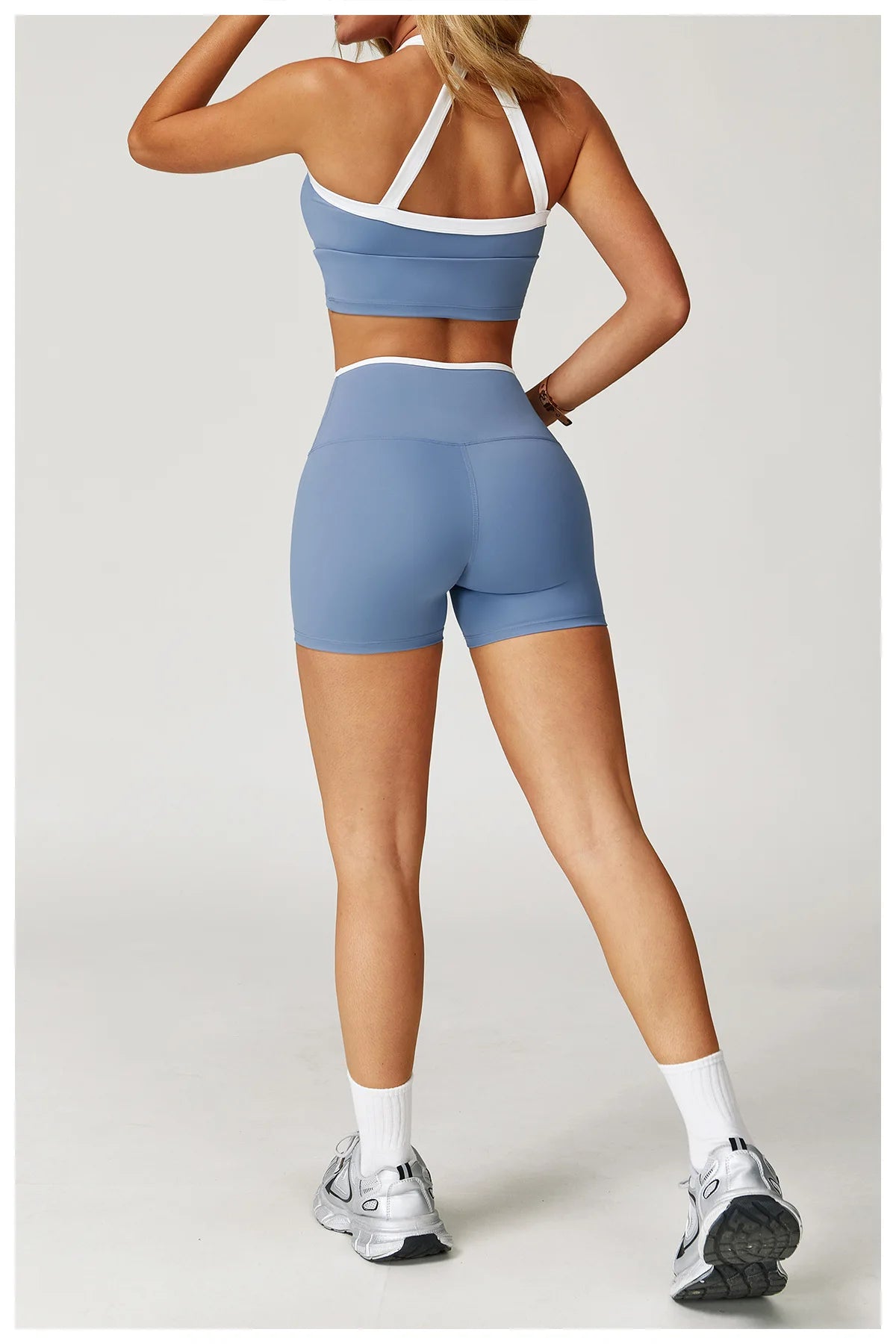 Women Yoga Shorts High Waist Workout Shorts Fitness Impact Shorts Yoga Lift Butt Fitness Ladies Cycling Gym Running Short Pants