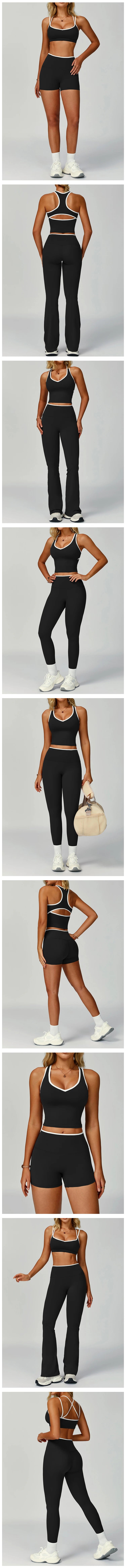Gym Tracksuit Yoga Set 2 Pieces Workout Outfits Fitness Sportswear High Waist Leggings Sports Bra Athletic Wear Women Clothes