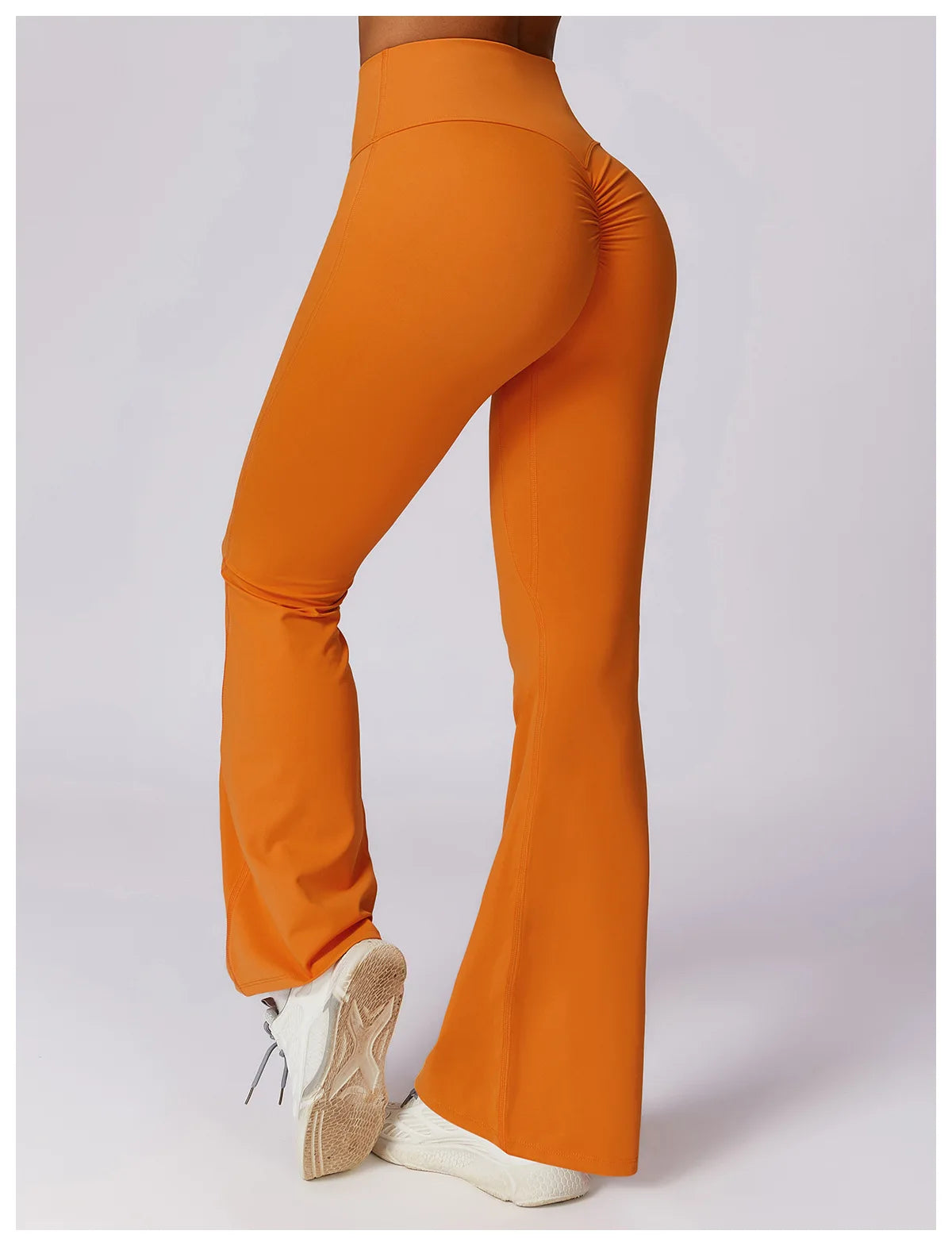 Yoga Bell-bottoms Tight Scrunch Butt Lifting Dance High Waist Tights Women Sport Pants Gym Running Breathable Fitness Leggings