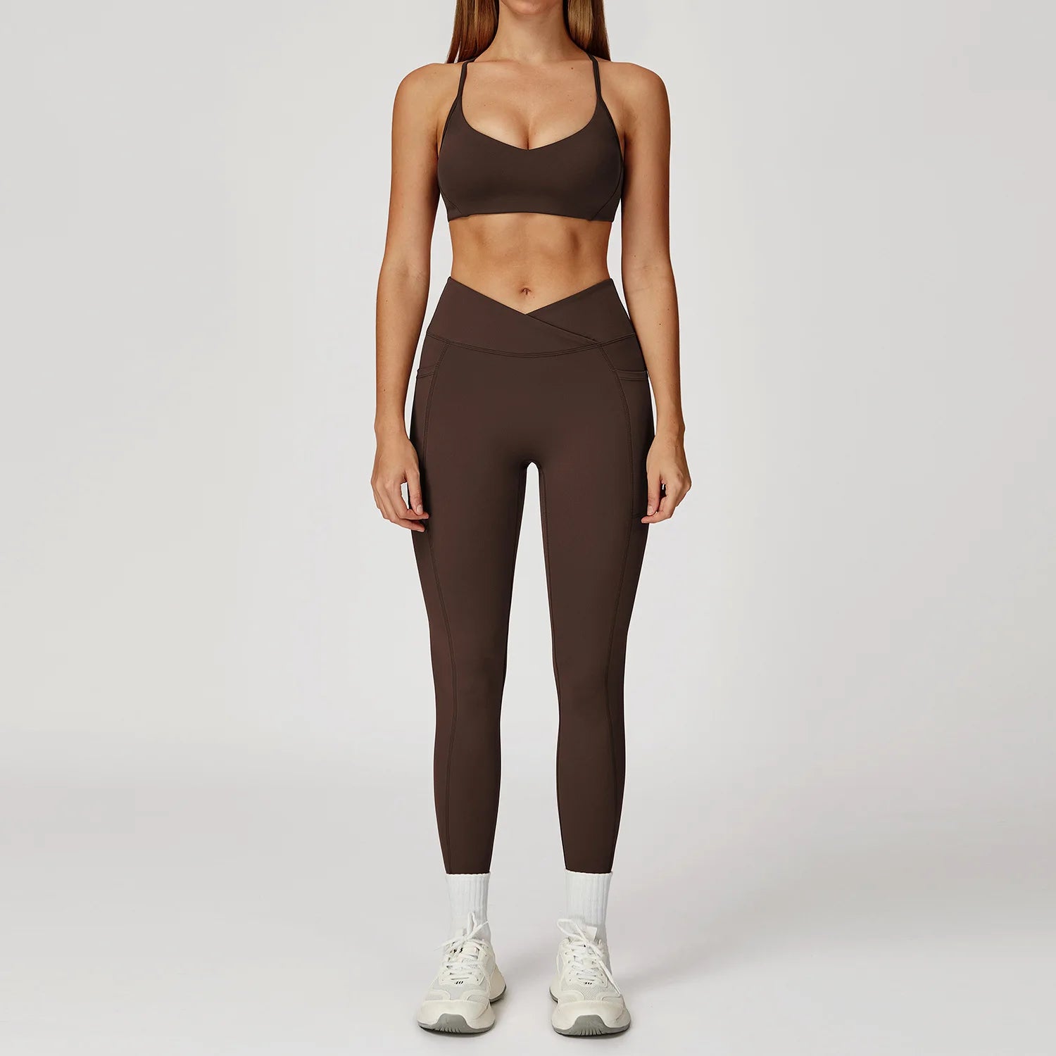 Women Tracksuit Yoga Set 2PCS Gym Workout Clothes for Female Push Up Bra High Waist Leggings Sexy Fitness Sportswear Sports Suit