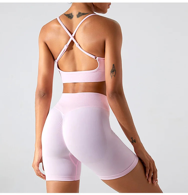 Women Sexy Cross Sports Bra Yoga Gym Top Women Workout Running Yoga Bra Stretch Women Sports Underwear Fitness Workout Tank Top