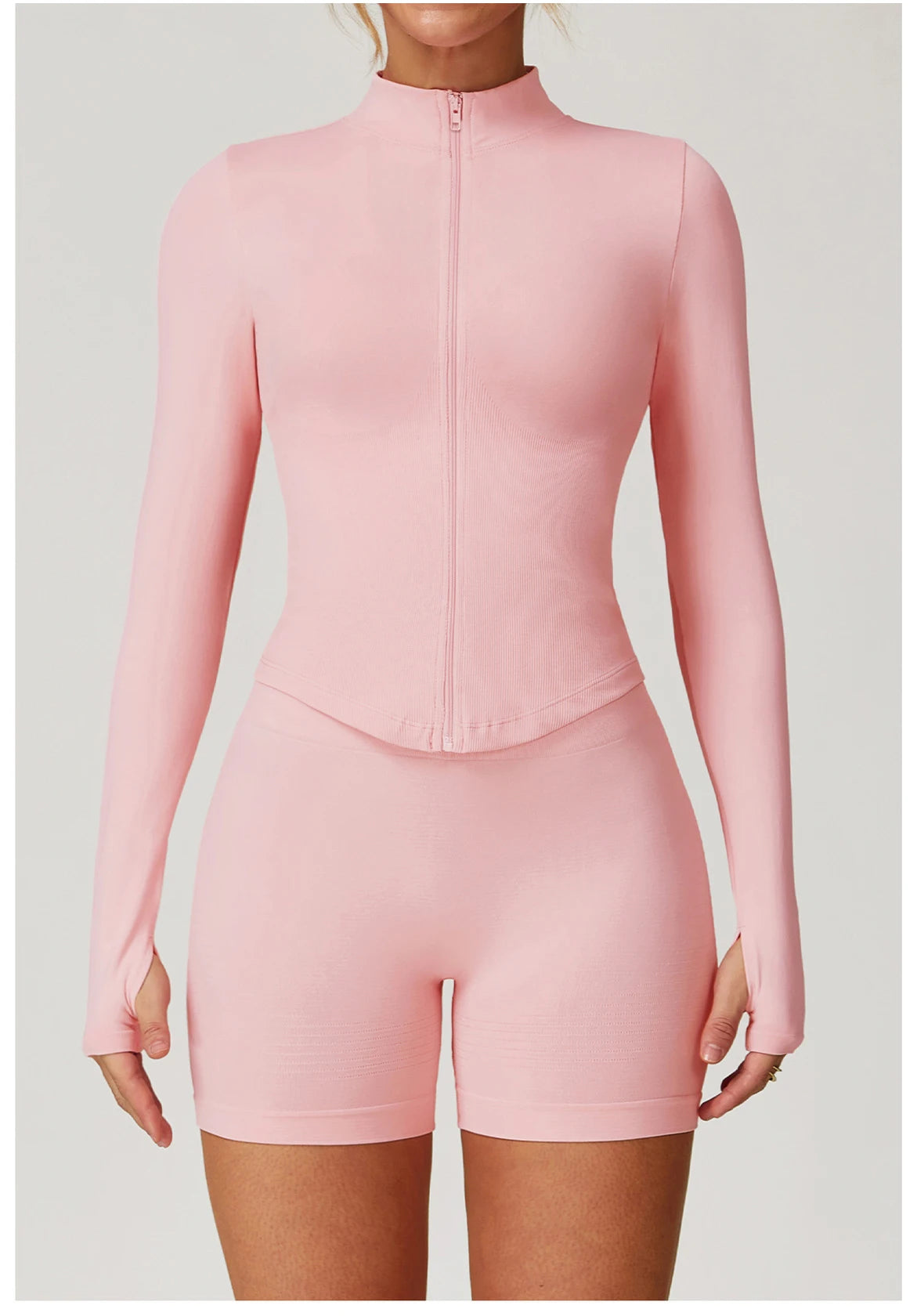 Seamless Yoga Set 3PCS Women Sportswear Workout Clothes Athletic Wear Gym Legging Fitness Bra Crop Top Long Sleeve Sports Suits