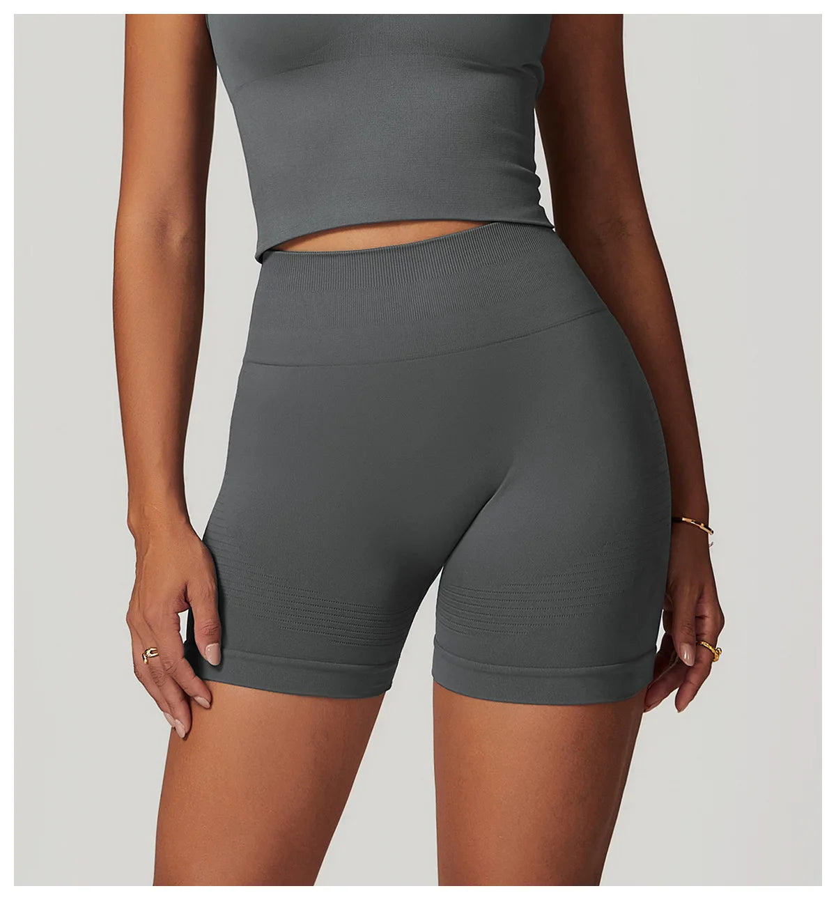 Seamless Women Yoga Shorts High Waist Workout Shorts Fitness Yoga Lift Butt Fitness Ladies Yoga Tights Gym Running Short Pants