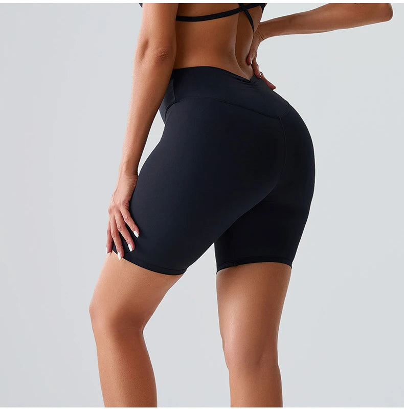 Sports Short Women Yoga Shorts High Waist Breathable Soft Fitness Tight Women Yoga Legging Shorts Cycling Athletic Gym Shorts