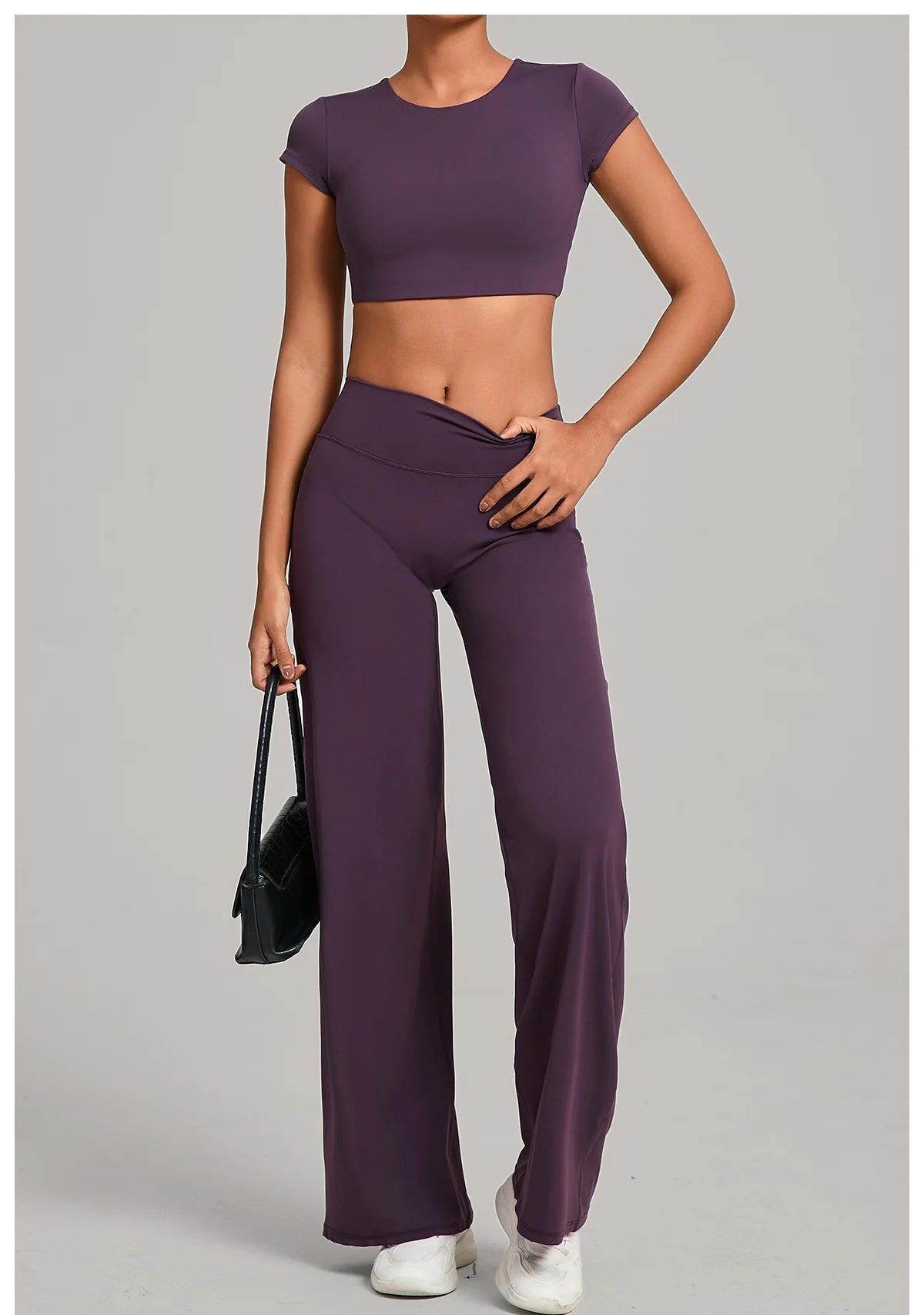 Women Tracksuit Yoga Suit 2PCS Sports Outfits Gym Set Running Workout Clothes Sports Short Sleeves Athletic Wear Yoga Clothing
