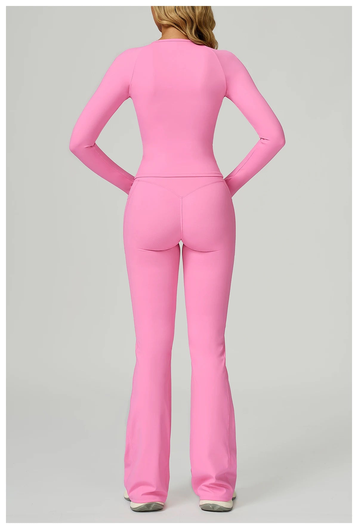 2 Pieces Yoga Suit Women Sports Set Quick-Drying Gym Set Women Tracksuit Running Workout Long Sleeve Sports Yoga Clothing