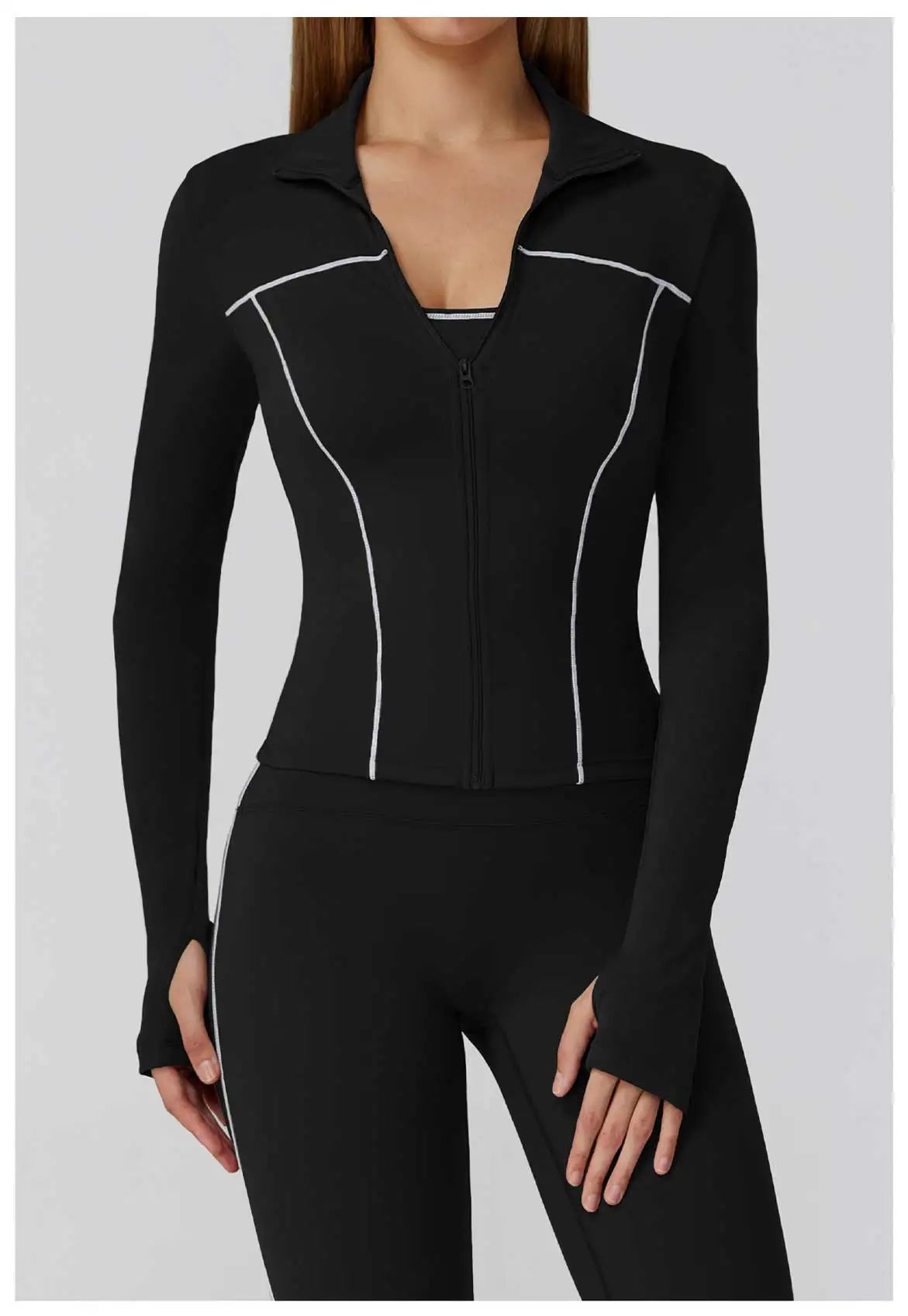 Yoga Clothes Women Sport Jacket Running Long Sleeve Shirt Sports Jackets Top Workout Coat Gym Training Clothing Workout Yoga Top
