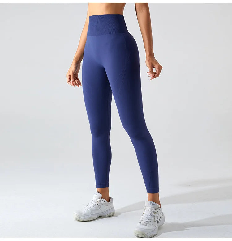 Women Seamless Tights Sports Leggings High Waist Fitness Leggings Push Up Yoga Leggings Gym Scrunch Butt Sports Workout Pants