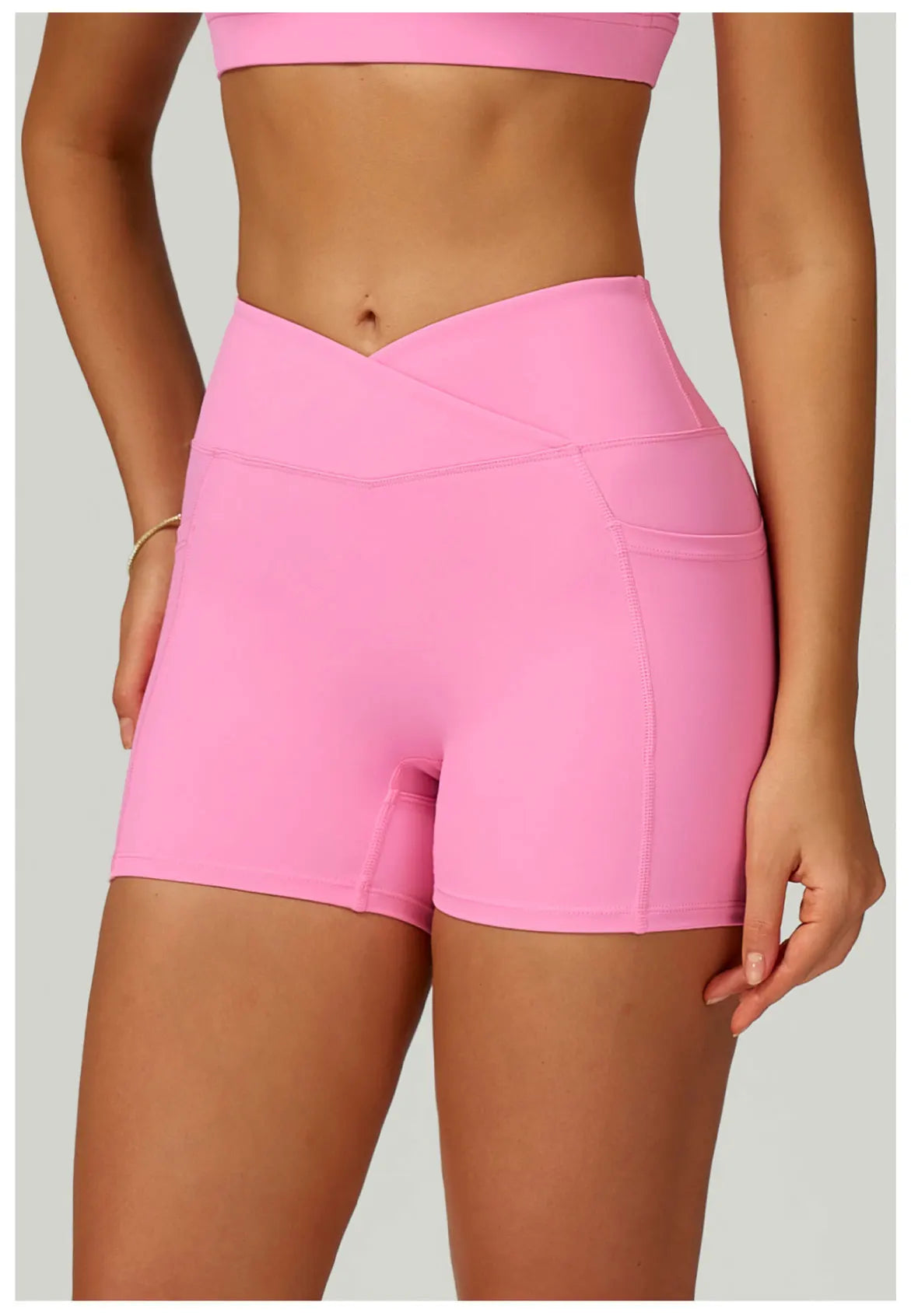 Cross Waist Head Yoga Shorts High Waist Workout Fitness Lift Butt Fitness Tights Gym Running Body Shaper Pants Casual Sportswear