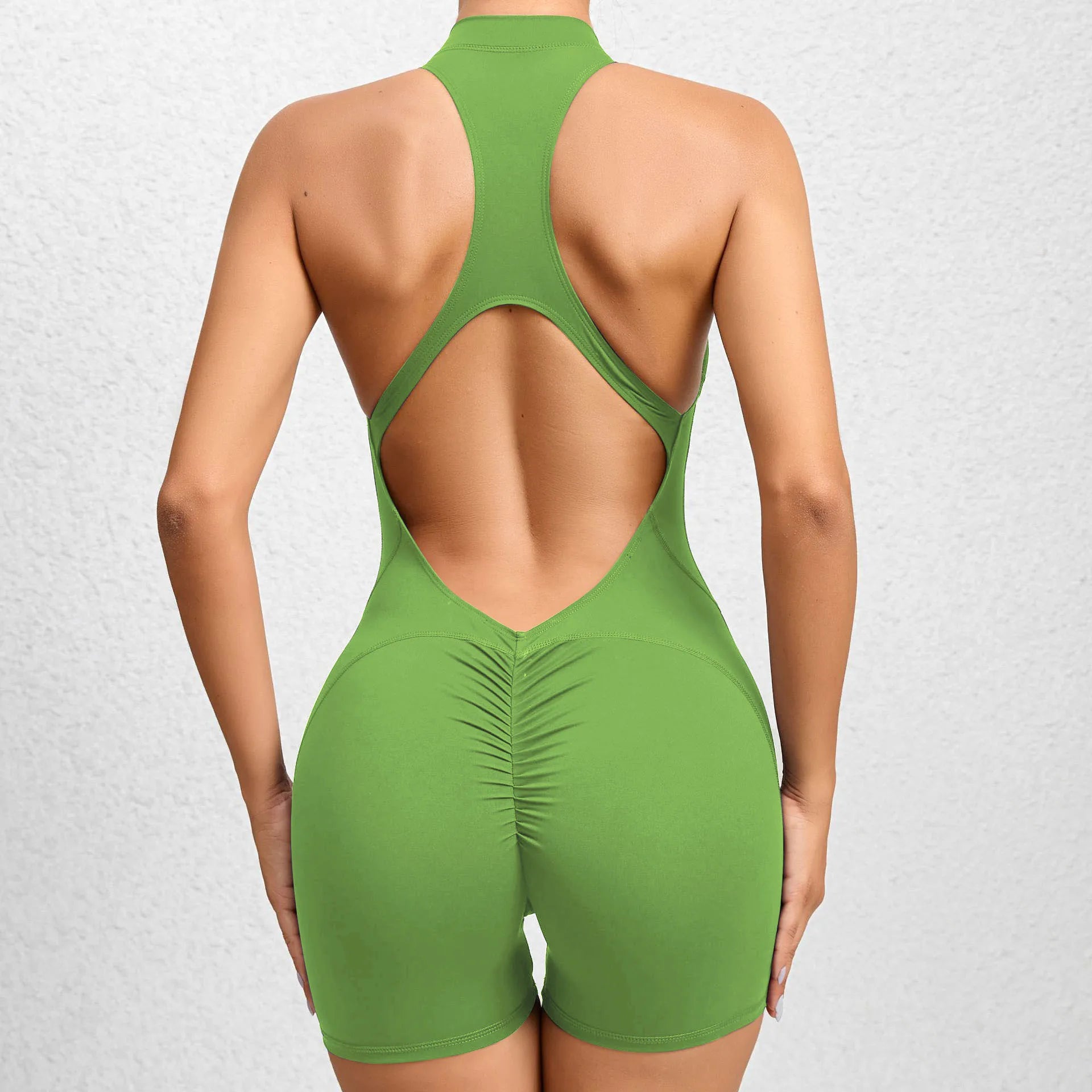 Women's Jumpsuit Fitness Suit Gym Rompers Sports Overalls for Woman Tracksuit Yoga Clothing Zipper Workout Set Sportswear
