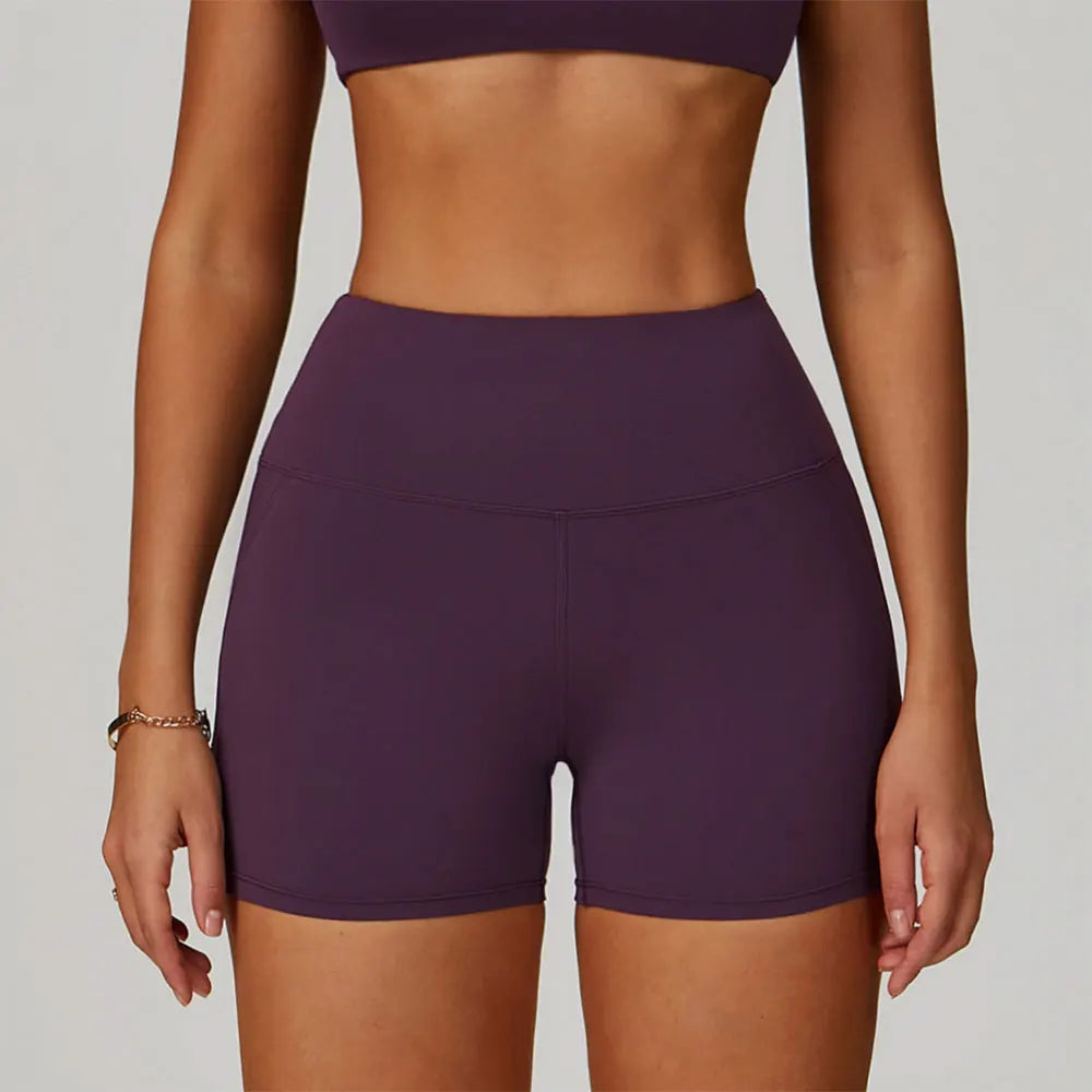 Impact Shorts Women Yoga Shorts High Waist Workout Lift Peach Butt Fitness Tight Gym Running Body Shaper Pants Casual Sportswear