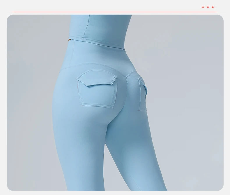 Yoga Leggings Women's High Waist Leggings Butt Lifting Breathable Sports Pants for Women Gym Leggings Pocket Push Up Tight