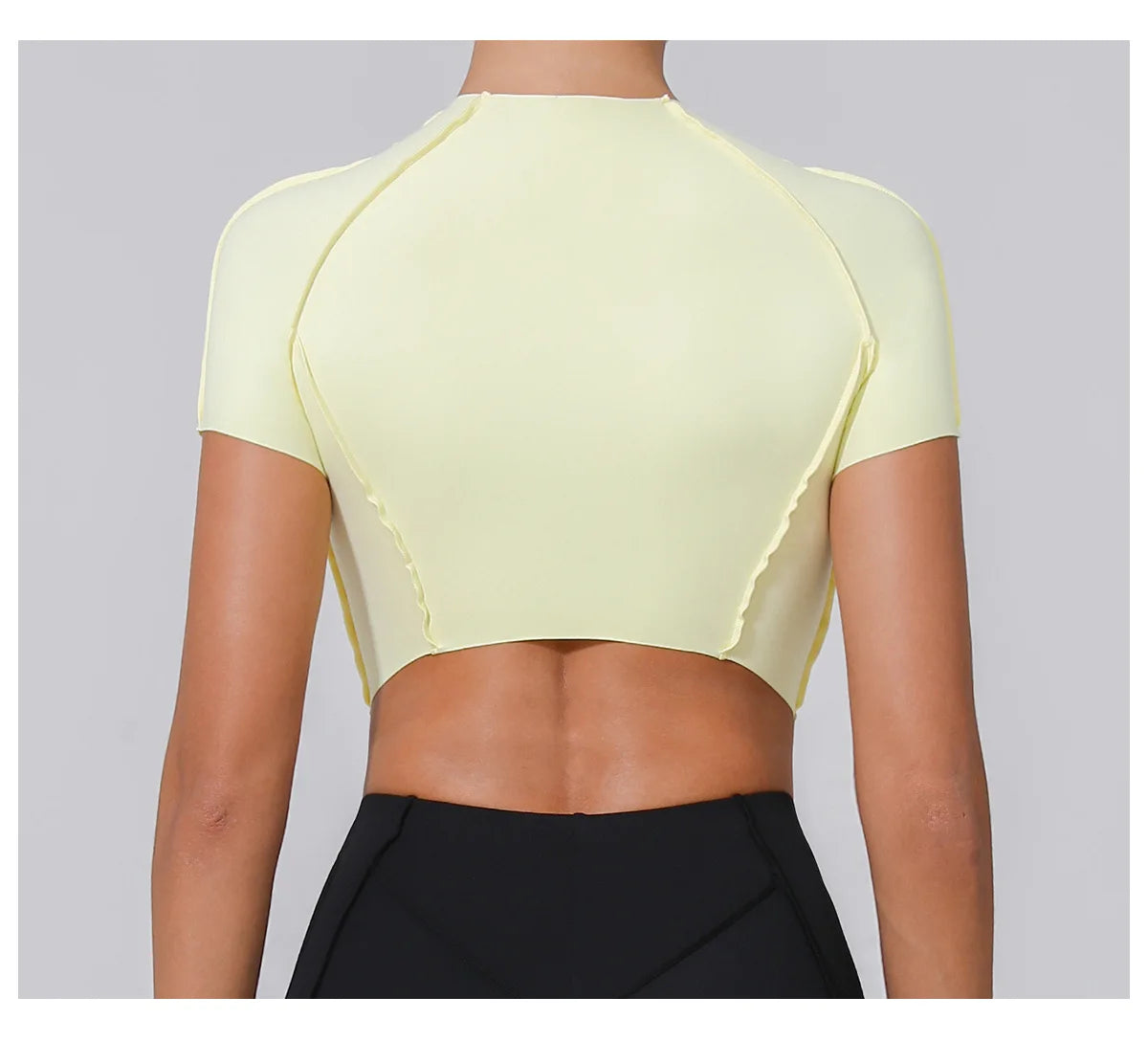 Women Yoga Top Line Sport T Shirts Fitness Clothes Short Sleeve Push Up Yoga Shirt Gym Top Running Active Wear Workout Sport Top