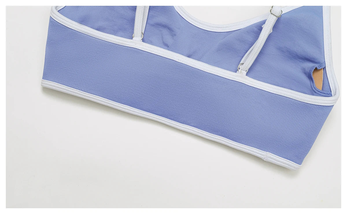 Women Seamless Halter Sports Bra High Support Push-up Open Back activewear Gym Tank Top Fitness Underwear Yoga Workout Brassiere