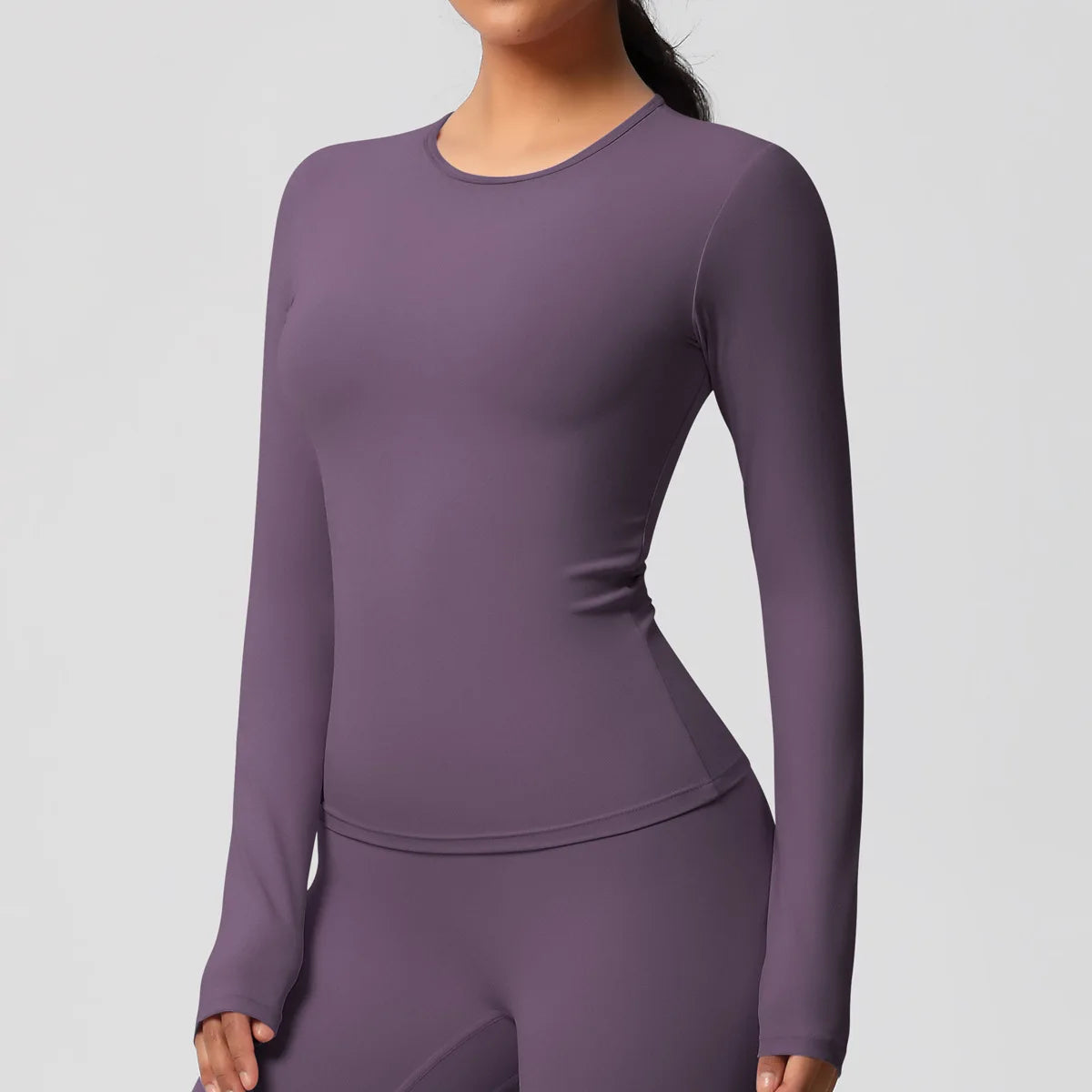 Yoga Shirts For Women Long Sleeve Fitness Running Push Up Gym Clothes Workout Dry Fit Breathable High Elastic Sports Top