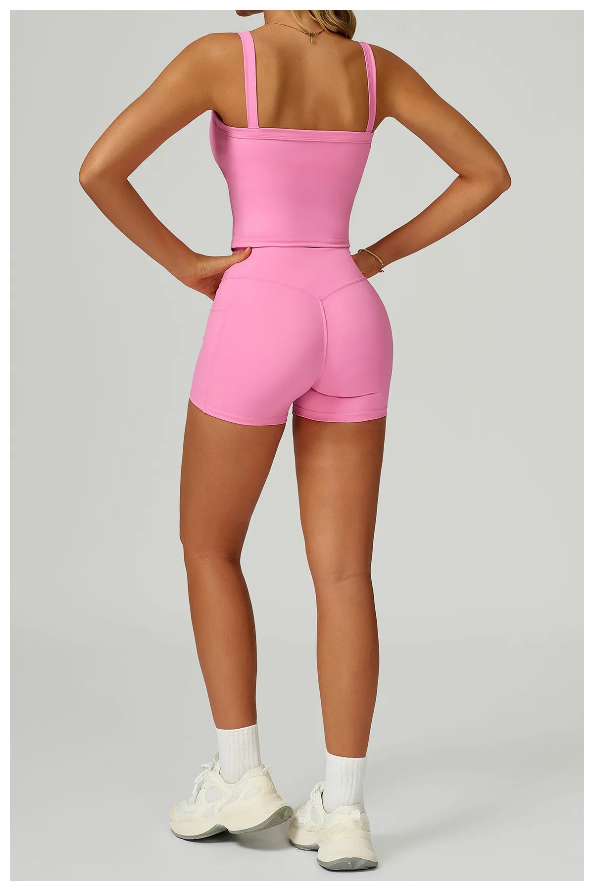 Yoga Suit 2PCS Women Tracksuit Sports Bra High Waist Leggings Shorts Outfit Gym Set Fitness Workout Clothes Push Up Sportswear