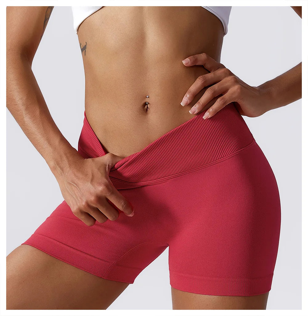 Summer Seamless Yoga Shorts High Waist Elasticity Sports Leggings Women Breathable Cycling Shorts Buttock Lift Gym Shorts Women