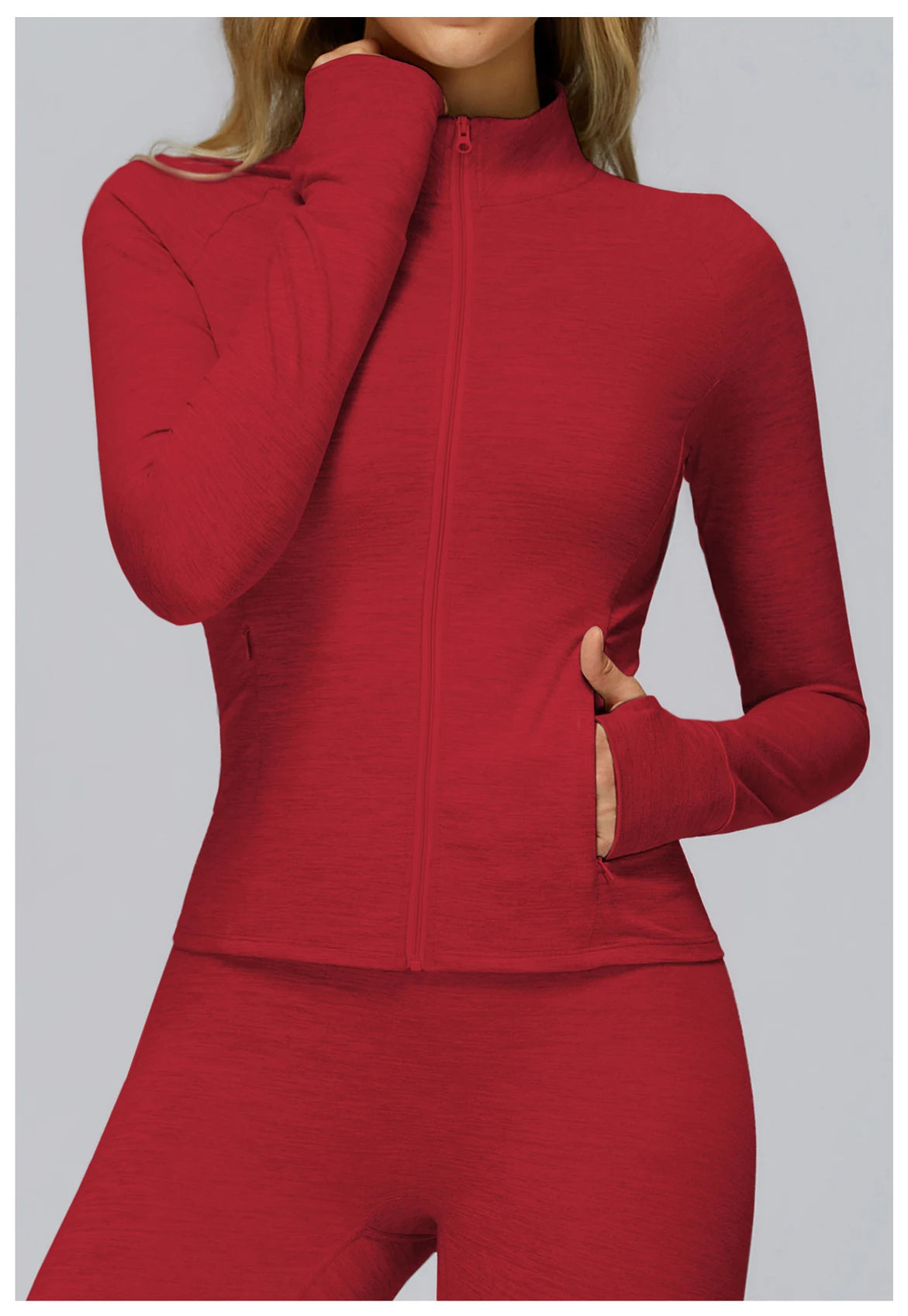 Zip Fitness Clothes Women Long Sleeve Sports Jacket Gym Clothes Woman Yoga Shirt Quick Dry Top Sunscreen Sportswear Yoga Clothes