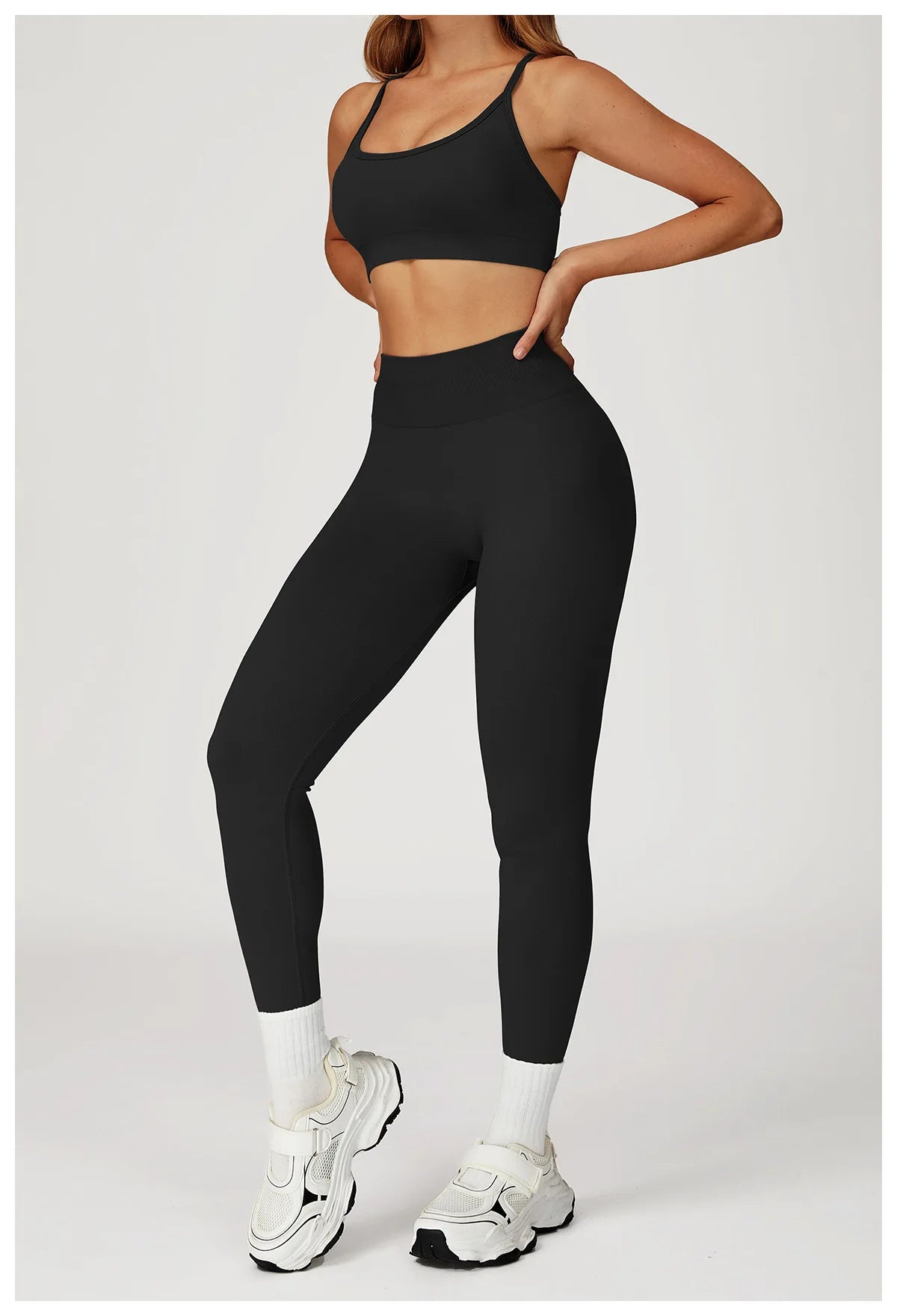 Breathable Sports Bra Anti-Sweat Fitness Top Women Yoga Bra Crop Top Push Up High Strength Sport Bra Seamless Gym Workout Top