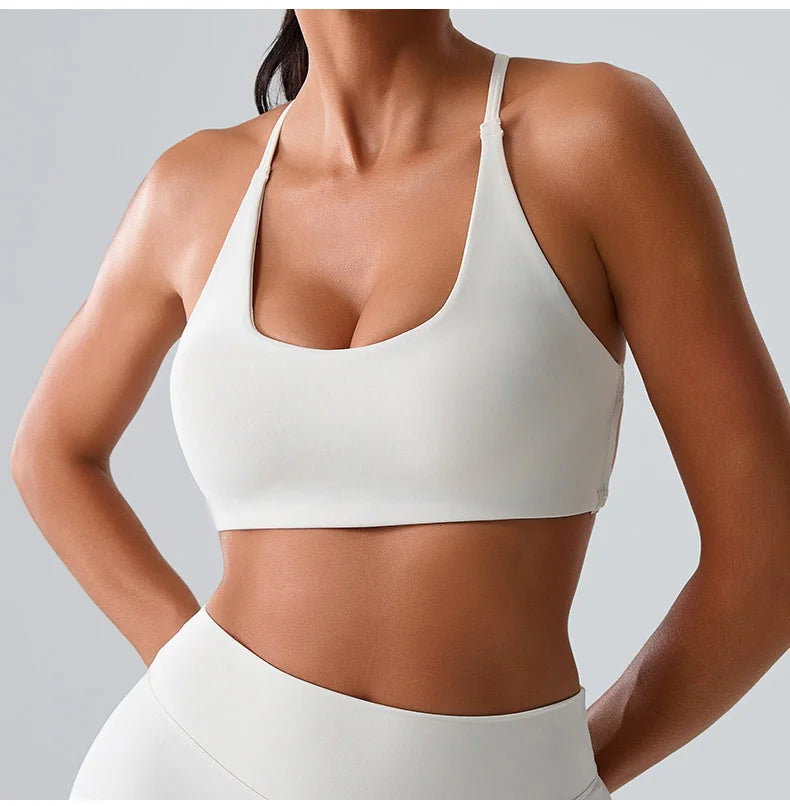 Women Fitness Yoga Bra Race Back Sports Bras Nylon Top Women Bra Sexy Breathable Underwear For Women Gym Bra Running Workout Bra