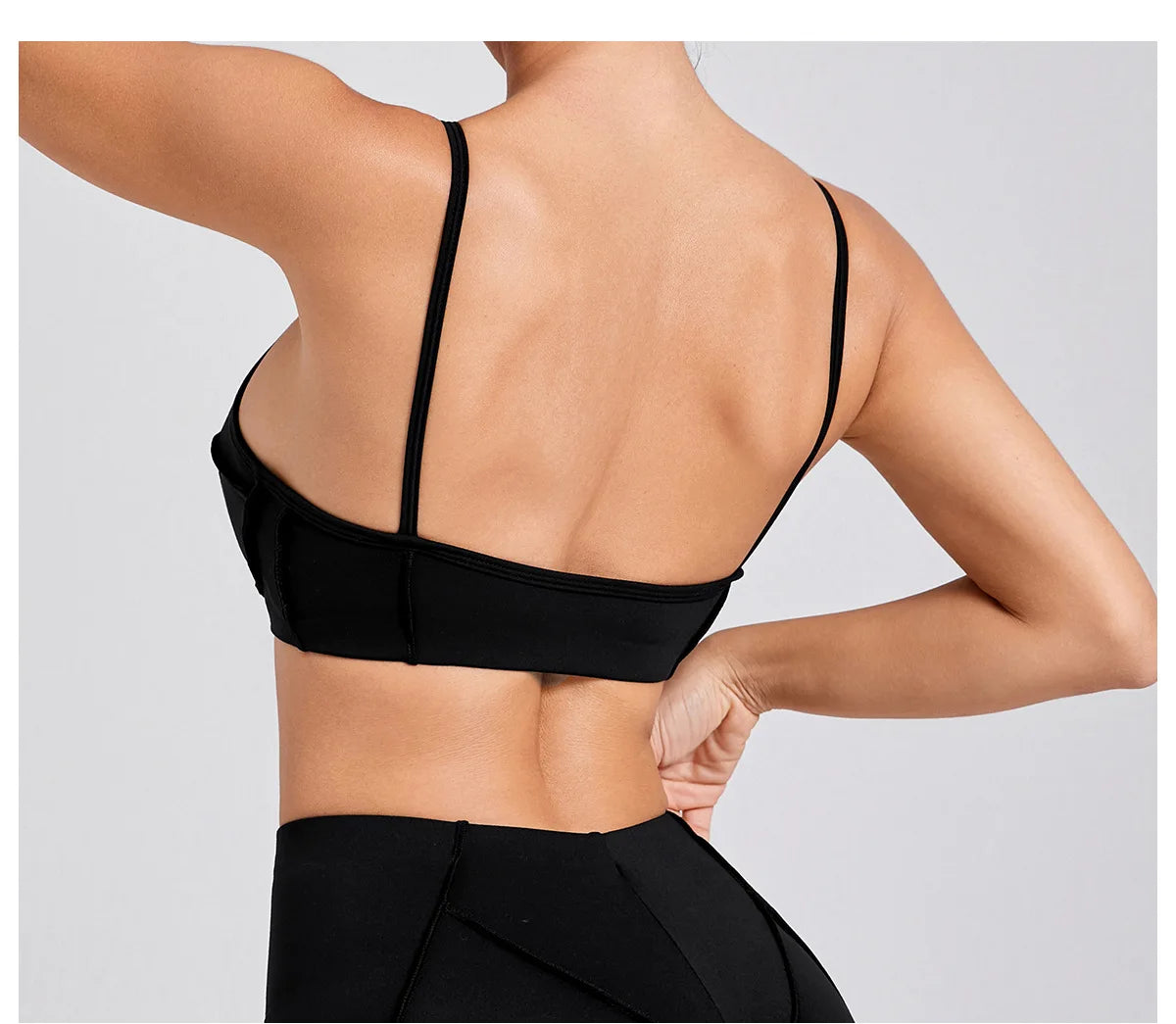 Sports Bra Anti-Sweat Fitness Top Women Yoga Bra Shockproof Crop Top Push Up High Strength Sport Bra Breathable Gym Workout Top