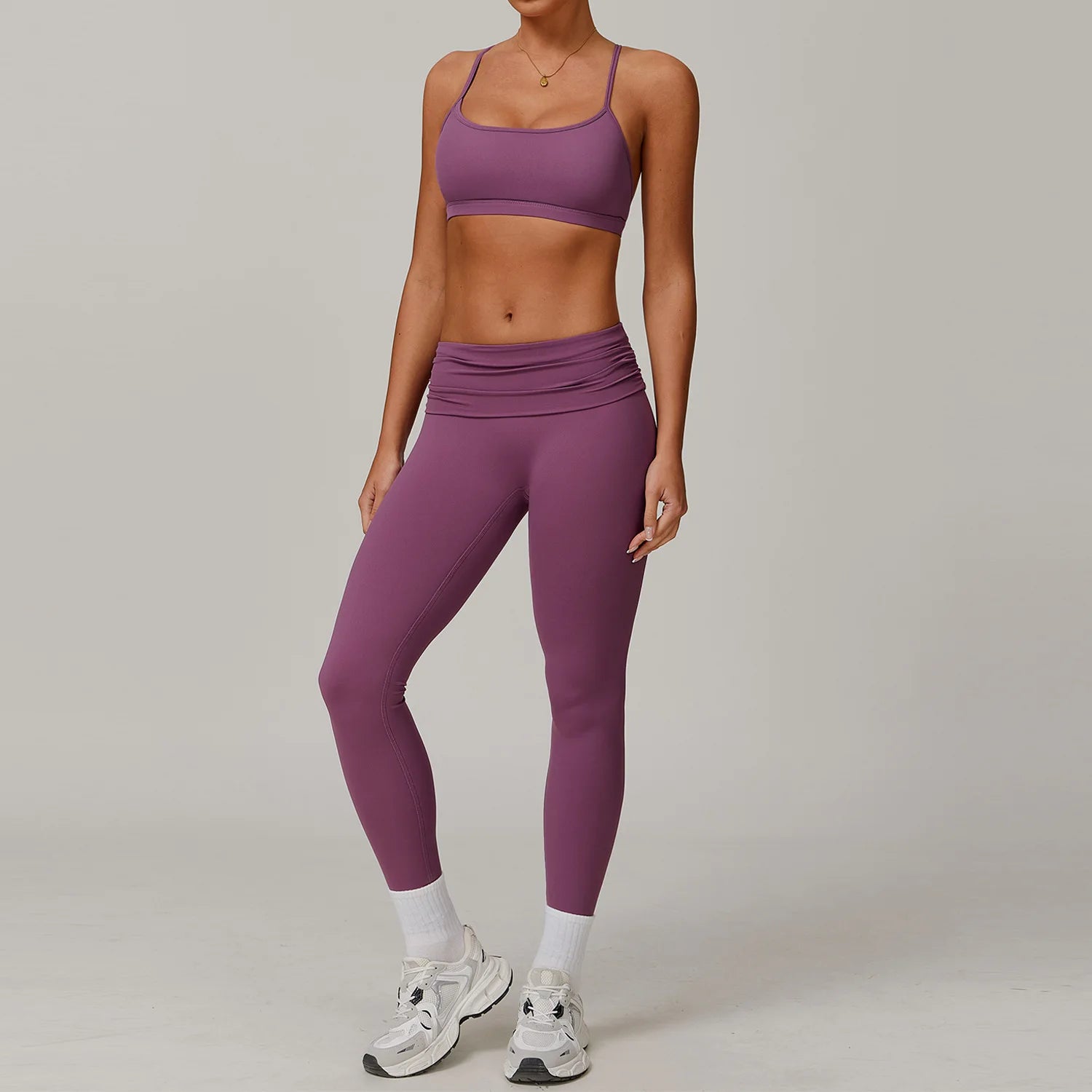 Yoga Clothes 2 Piece Women's Tracksuit Athletic Wear Pilates Fitness Suit Gym Workout Push Up Clothes Sports Bra Leggings Suit