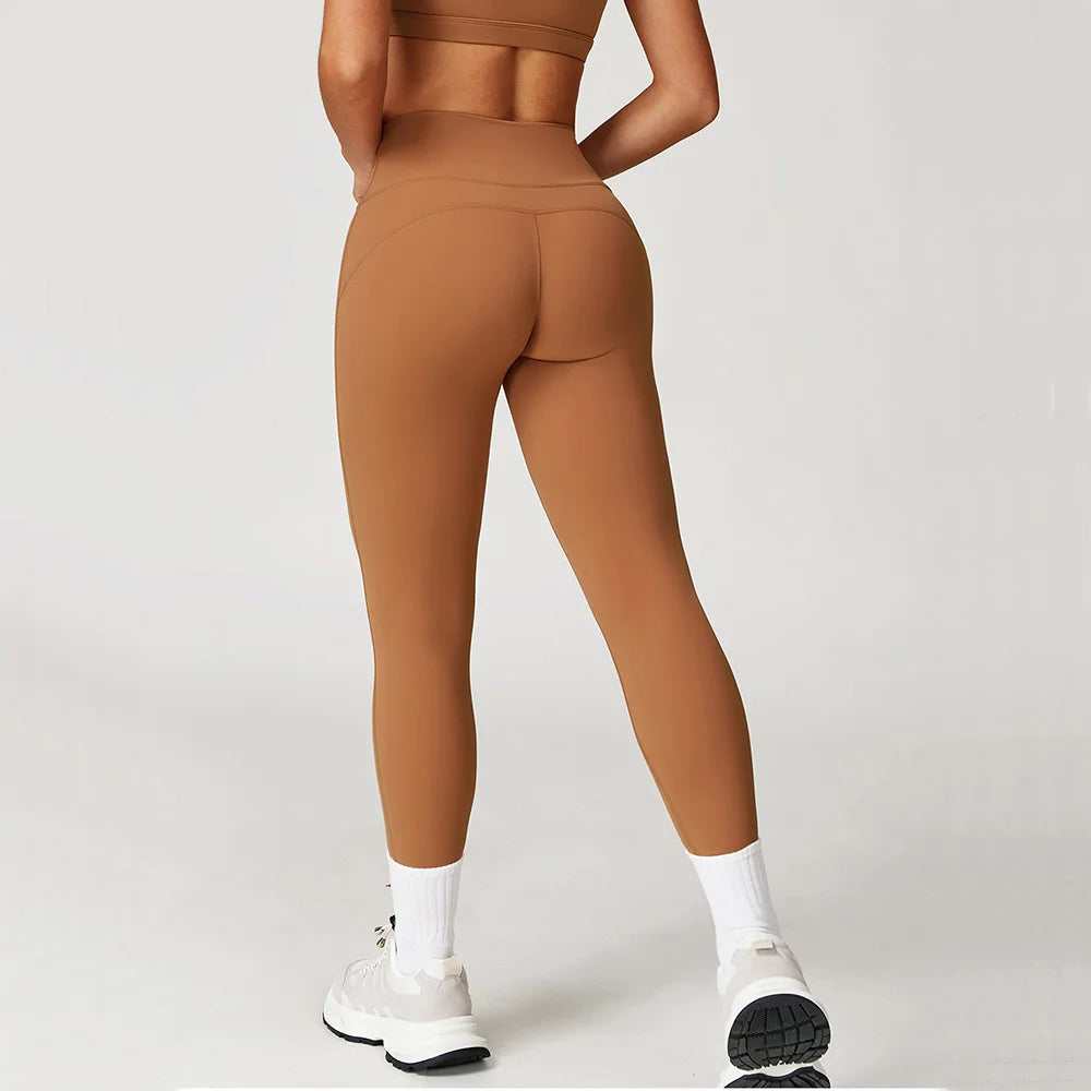Women Yoga Leggings Fitness Leggings Running Cycling Pants Breathable Sports Leggings High Waist Tights Workout Gym Clothing