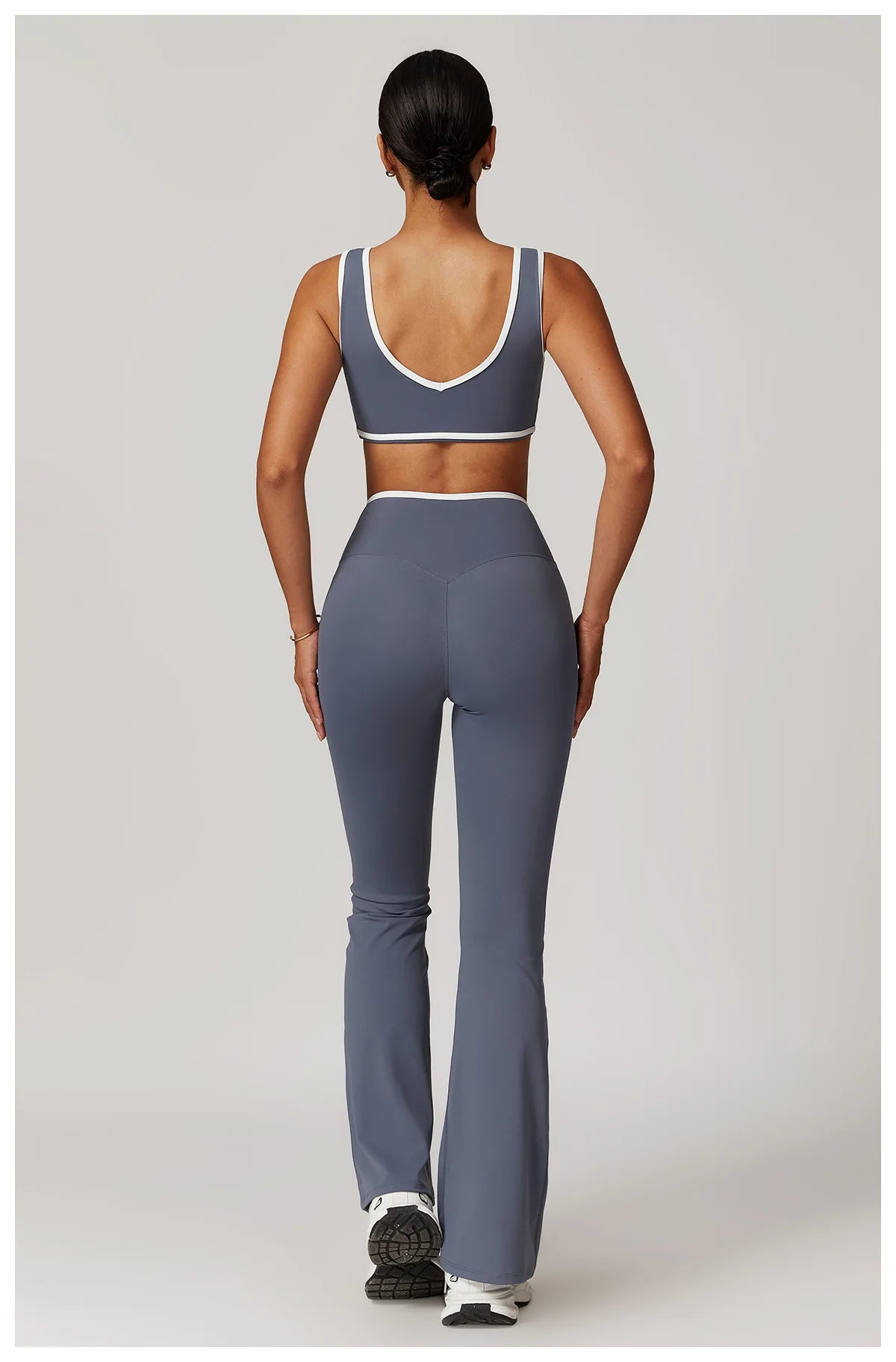 Bell-bottoms Female Leggings Tights High Waist Sexy V-shaped Waist Fitness Pants Women Gym Workout Leggings Running Yoga Legging