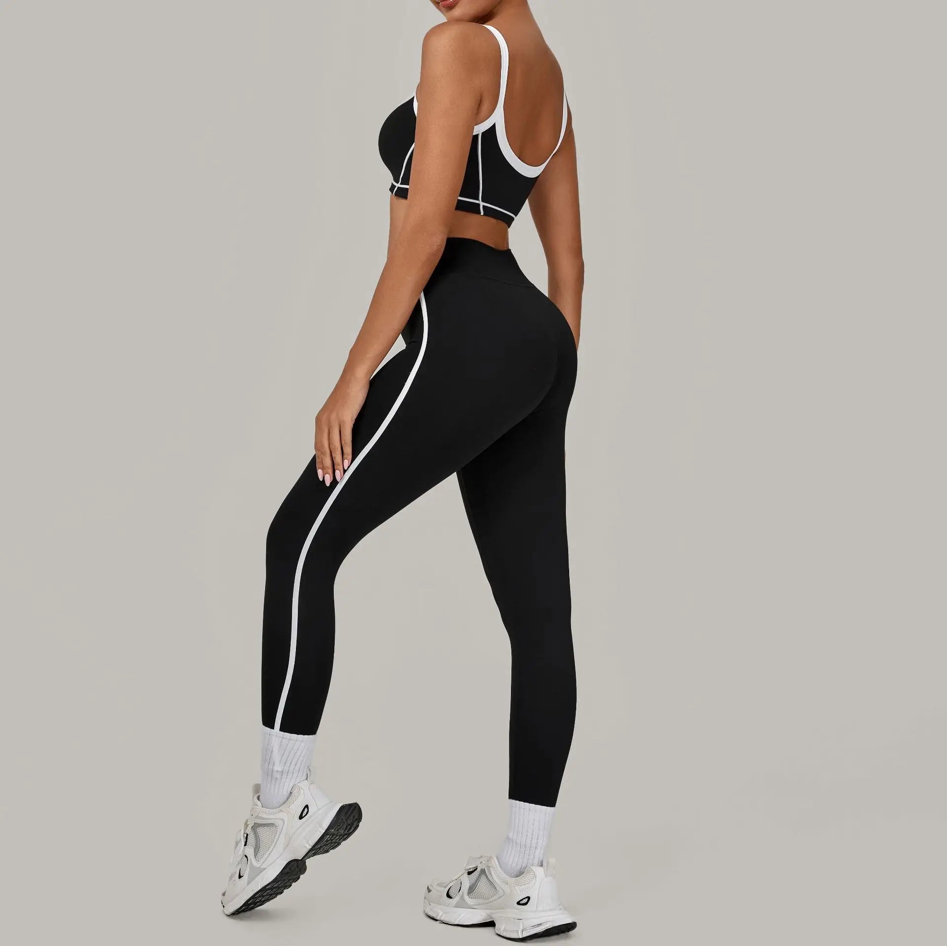 2PCS Yoga Suit Women Tracksuit Sports Bra High Waist Leggings Sports Outfit Gym Set Fitness Workout Clothes Running Sportswear