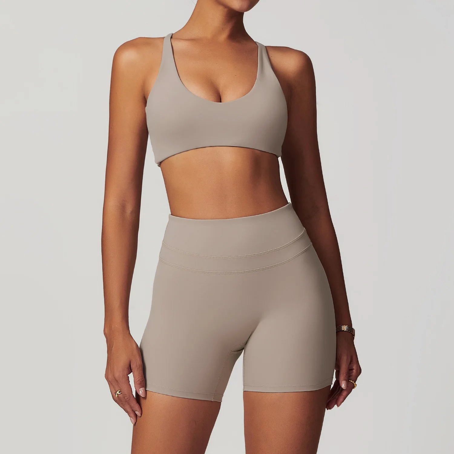 Yoga Suit 2PCS Sports Set Women Quick-Drying Gym Set Women Tracksuit Running Workout Short Sleeves Sports Yoga Clothing