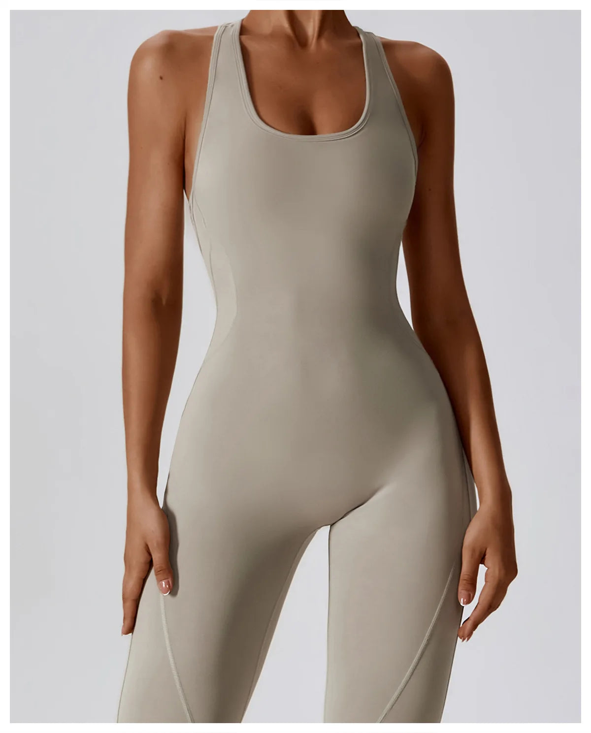 Open Back Jumpsuit for Women Workout Gym Romper Padded Yoga Set V Neck Gym Suit Backless Bodysuit Fitness Padded Gym Clothing
