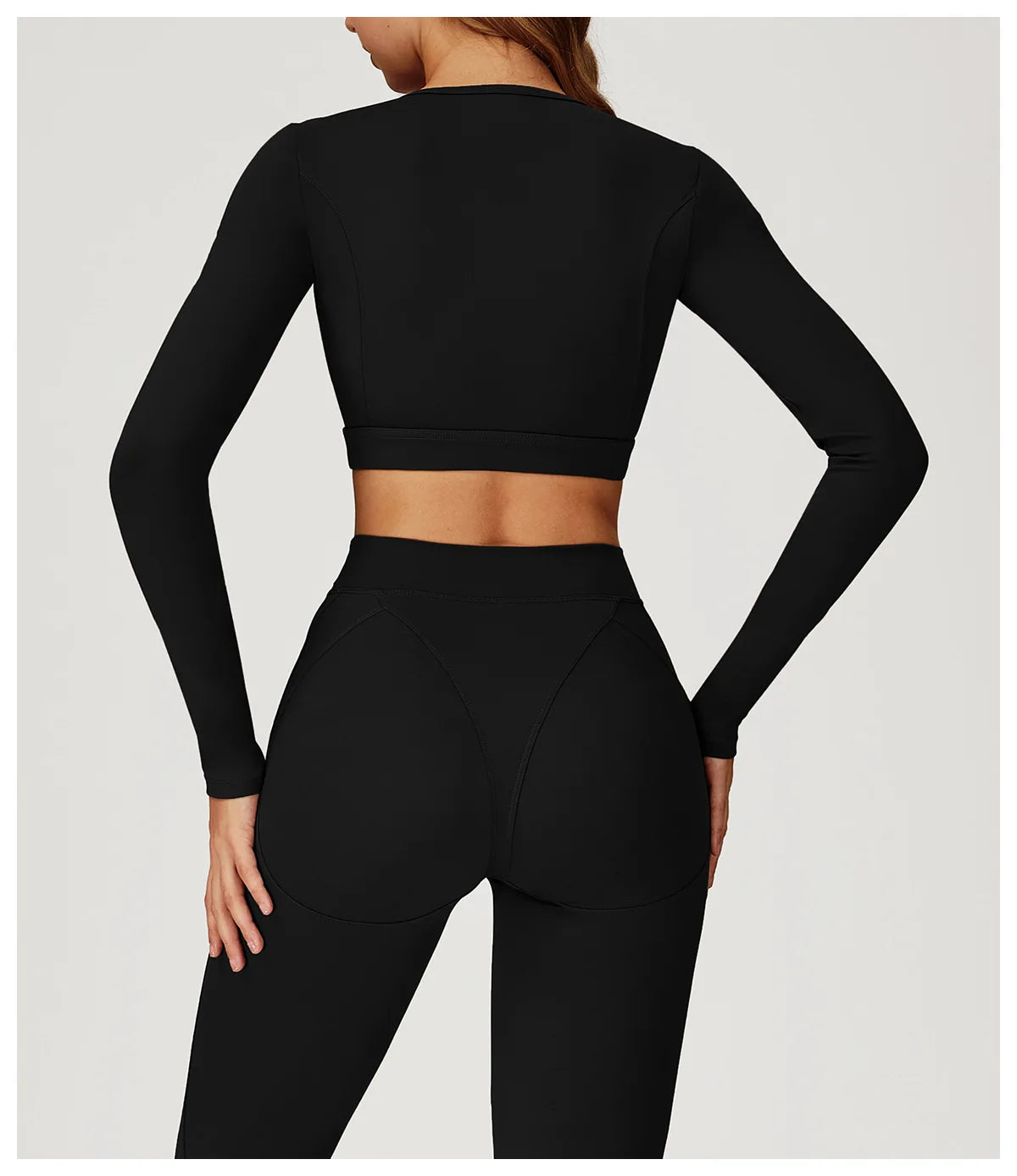 Women Yoga Shirts Crop Top Yoga Long Sleeves Shirts for Women Yoga Sports Running Fitness Gym Clothes Push Up Workout Tops