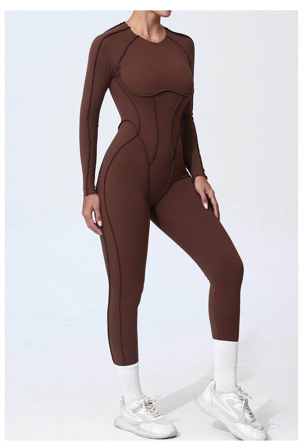 Workout Jumpsuit Sports Overalls Women Tracksuit Gym Clothing Running Long Sleeved Fitness Suits Gym Clothes Sportswear Yoga Set