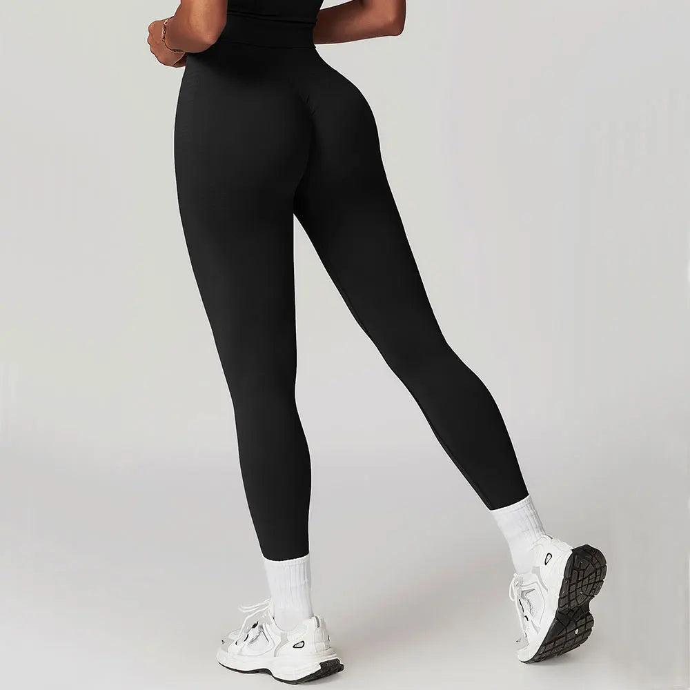 High Waist Seamless Leggings Women Fitness Running Yoga Pants Ribbed Leggings Energy Gym Tights Leggings Casual Workout Leggings