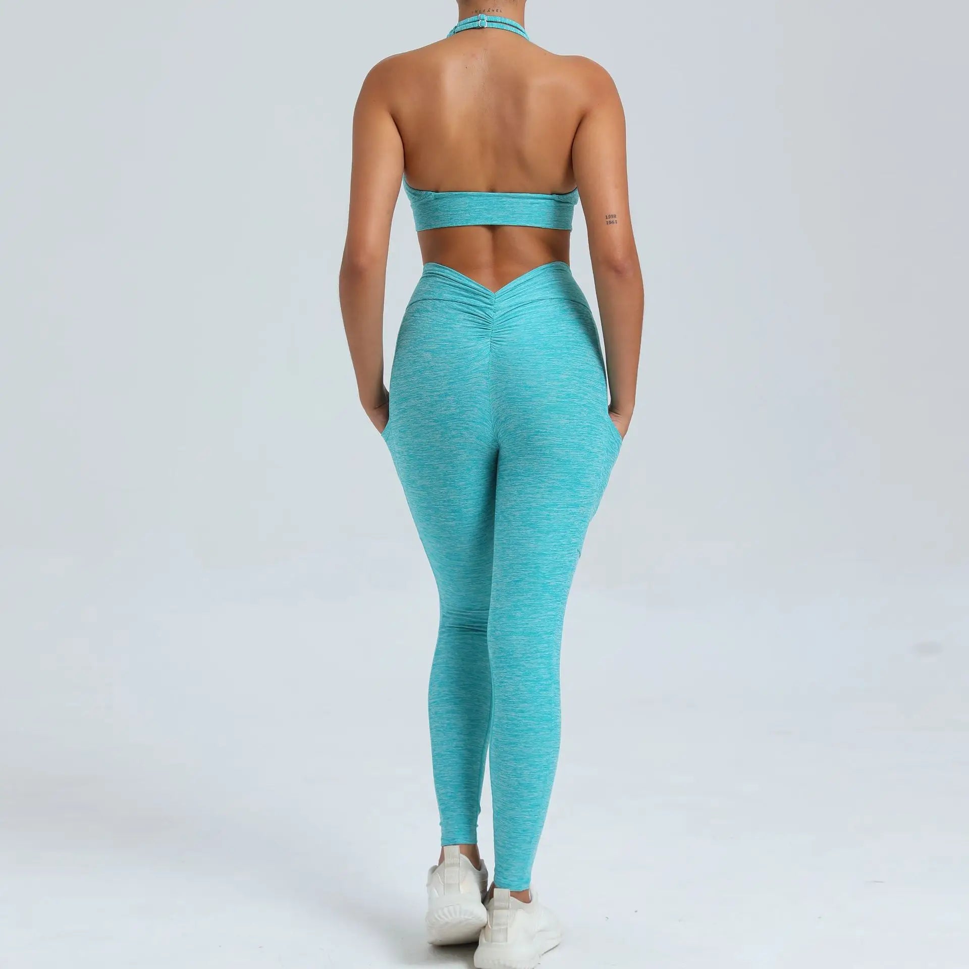 Fitness Suit Women Tracksuit Yoga Set Sportswear Workout Clothes Sports Bra High Waist Leggings Gym Clothing Sports Suits