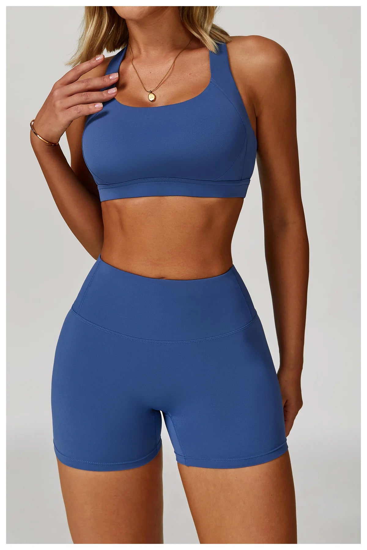 Women's Sports Yoga Shorts High Waist Hip Lift Fitness Running Cycling Quick Dry Breathable Yoga Women's Impact Yoga Shorts