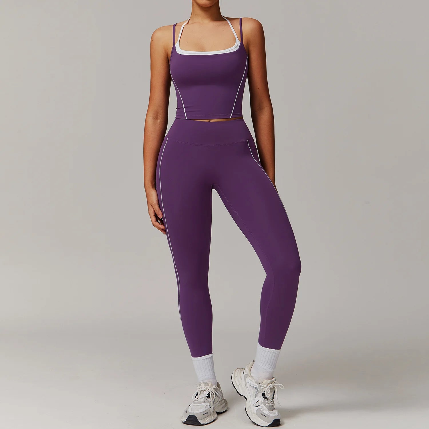 Women's Tracksuit 2PCS Fitness Suit Yoga Sets Sportswear Workout Shorts Sports Bra High Waist Leggings Gym Clothing Sports Suits