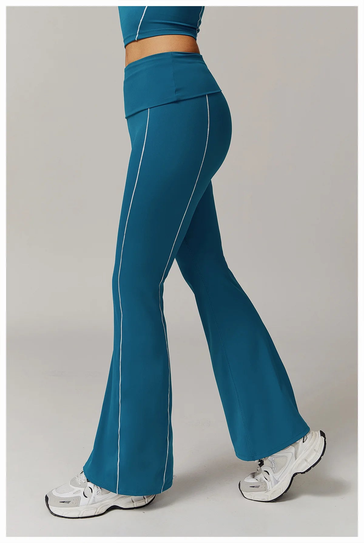 Fitness Bell-bottoms Women Sport Leggings High Waist Wide Leg Pants Yoga Leggings Gym Quick Dry Push Up Slim Pants Female Tights