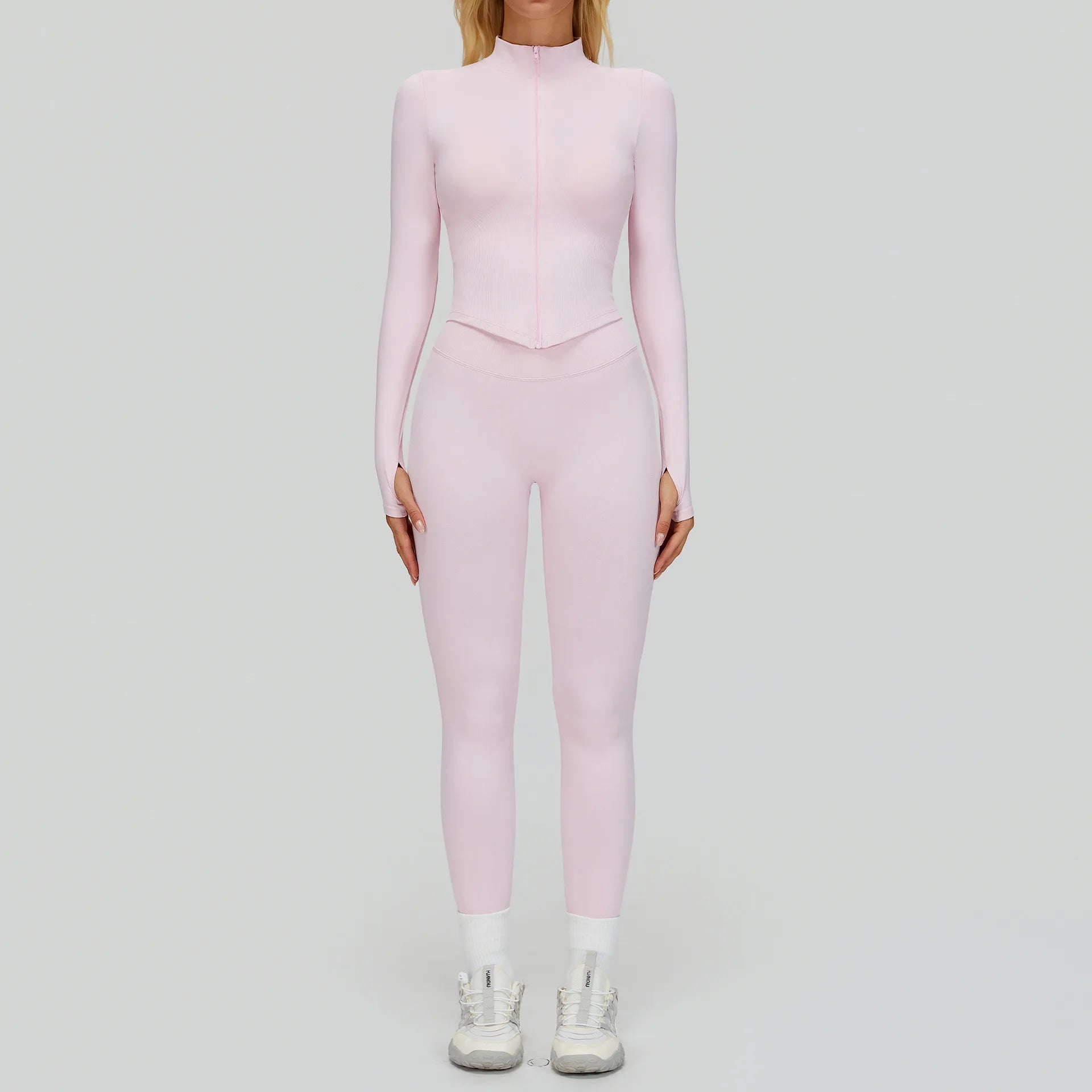 Seamless Yoga Suit 2PCS Sports Set Women Tracksuit Gym Running Workout Clothes Sports Long Sleeve Athletic Wear Yoga Clothing
