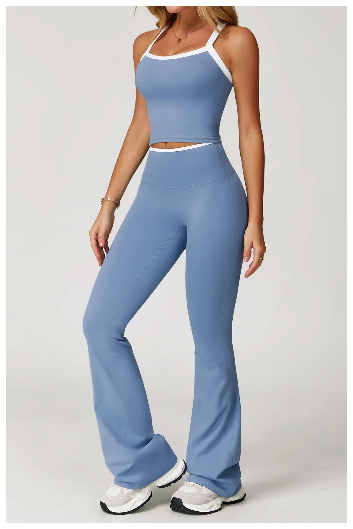 Flare Leggings Yoga Women High Waist Wide Leg Yoga Pants Impact Gym Sports Slim Flared Tights Pants Control Tummy Dance Trousers