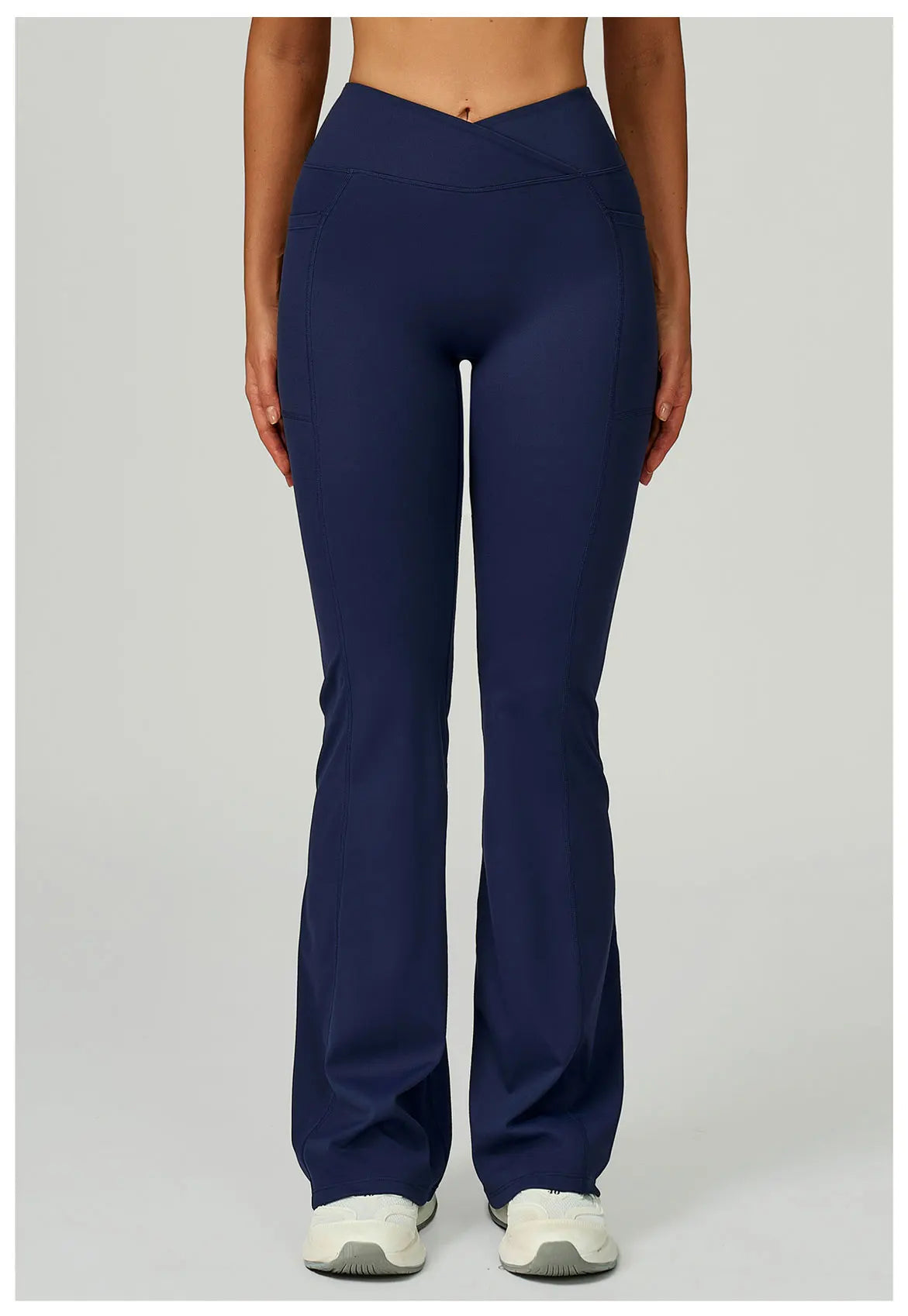 Flare Leggings Women Yoga Pants Bell-bottoms Yoga Trousers High Waist Fitness Pants Stretch Gym Casual Sports Wide Leg Pants