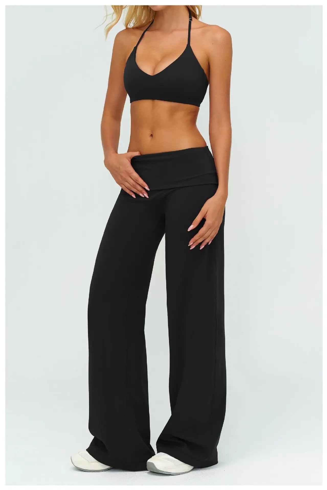 2/3PCS Women Tracksuit Yoga Set Sportswear Workout Clothes Athletic Wear Gym Outfit Fitness Bra Crop Top Long Sleeve Sports Suit