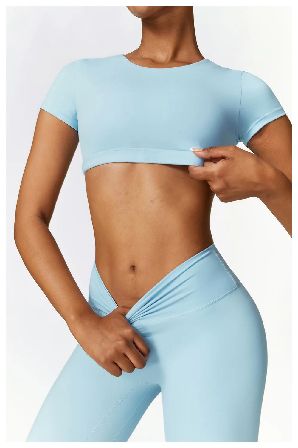 Yoga Top Women Sport T Shirts Push Up Fitness Clothes Short Sleeve Yoga Shirt Gym Top Running Active Wear Sport Top Femme Tights