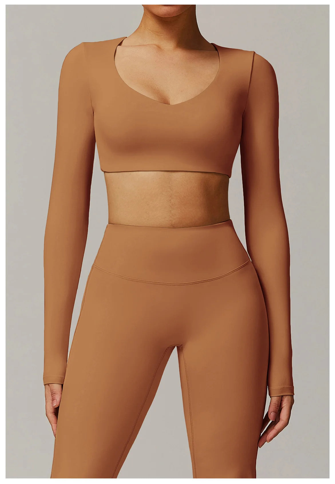 Yoga Shirts For Women Crop Top Long Sleeve Fitness Running Women Gym Clothes Workout Dry Fit Breathable High Elastic Sports Tops