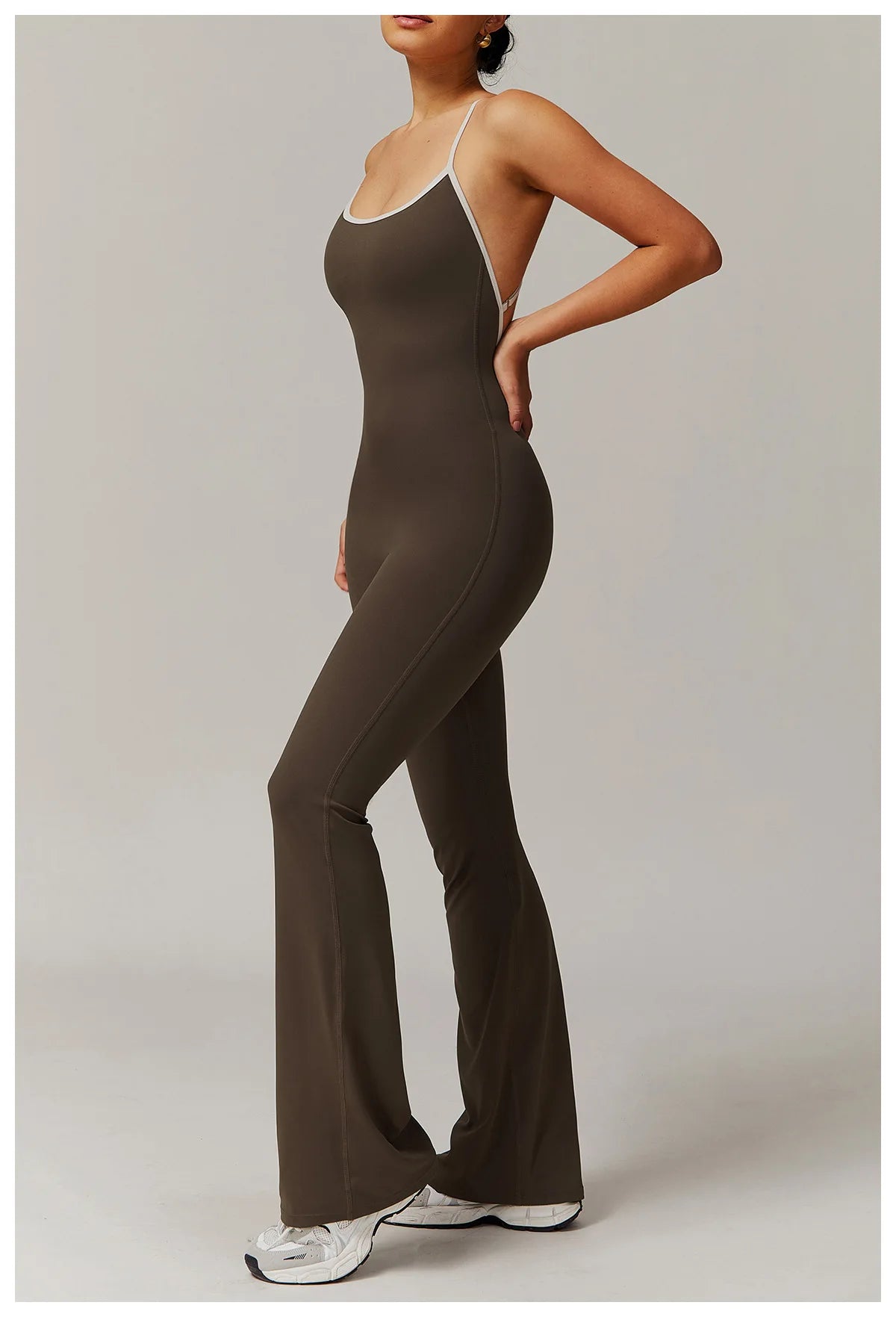 Sexy Back V Jumpsuit Gym Set Women Training Yoga Suit Sportswear Women Sports Jumpsuit Fitness Rompers Stretch Workout Bodysuits