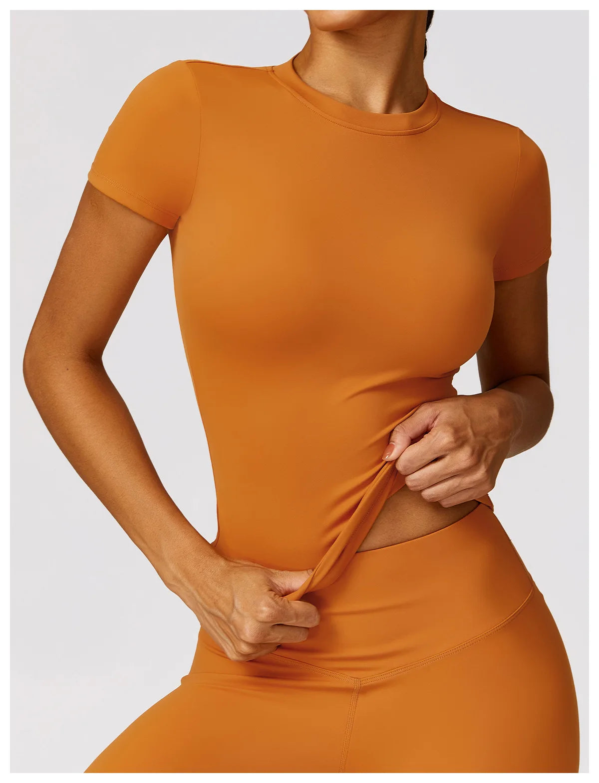 Yoga Shirts Women Top Quick Dry Running Tops Tights Push Up Workout Gym Clothes Female Short Sleeve Fitness Sports T-Shirts